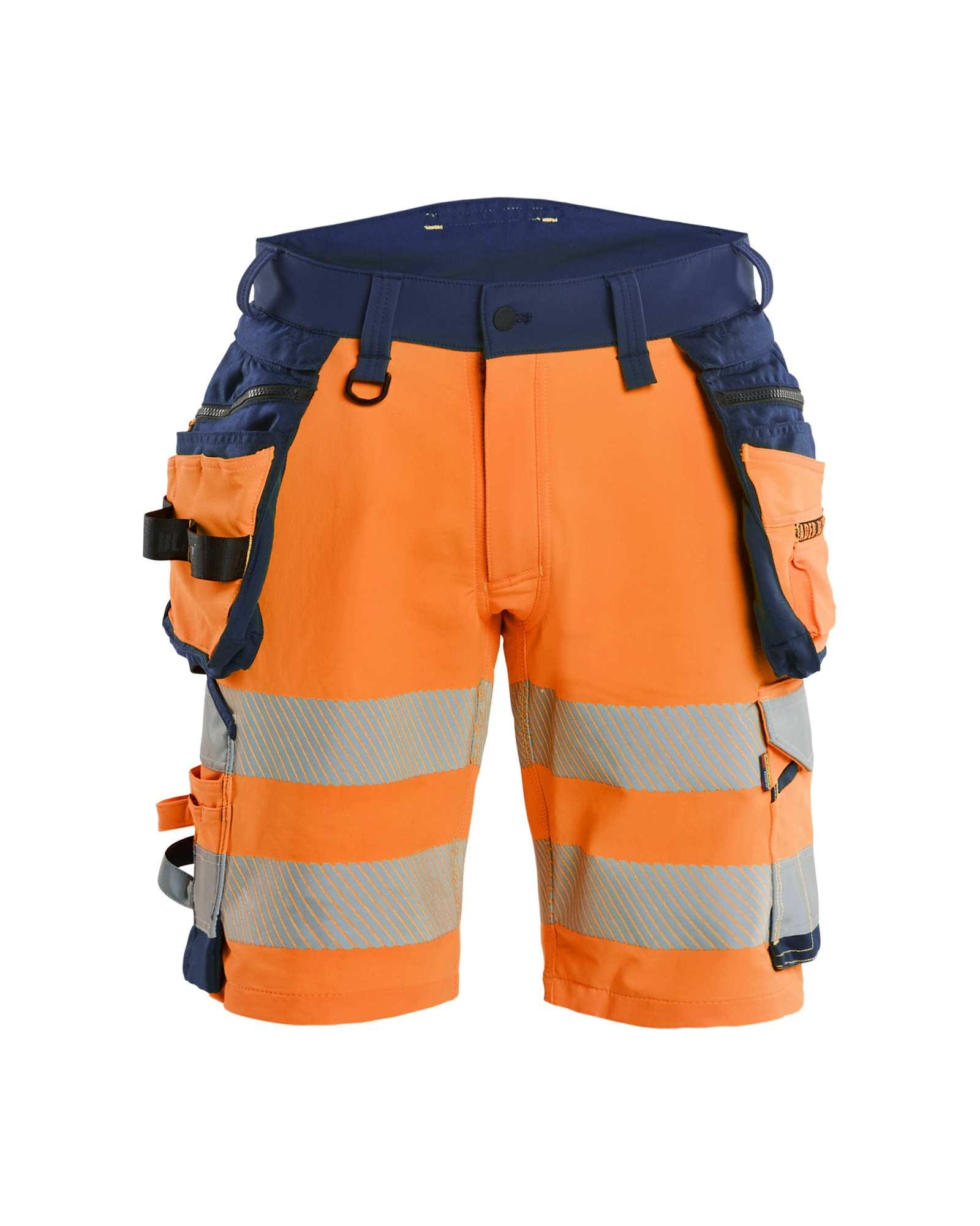 Blåkläder High Vis Shorts 4-vejs Stretch - High Vis Orange/Marineblå [5389] / C44