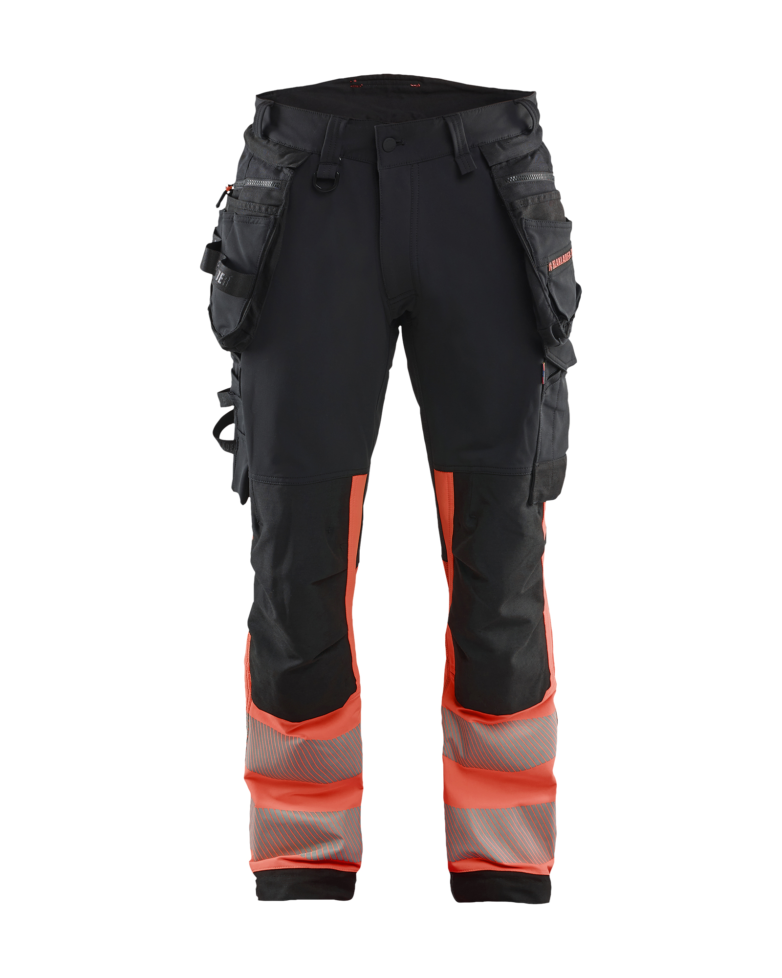 Blåkläder High Vis Buks 4-vejs Stretch - Sort/High Vis Rød [9955] / C44