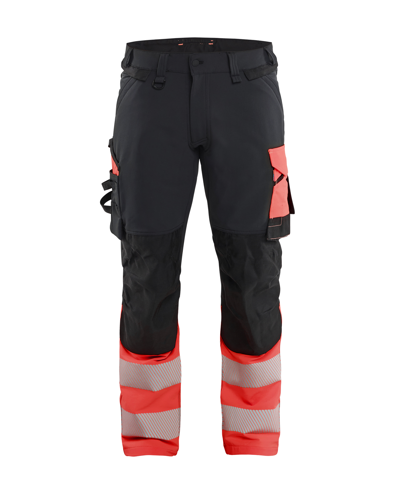Blåkläder High Vis Buks 4-vejs Stretch - Sort/High Vis Rød [9955] / C44