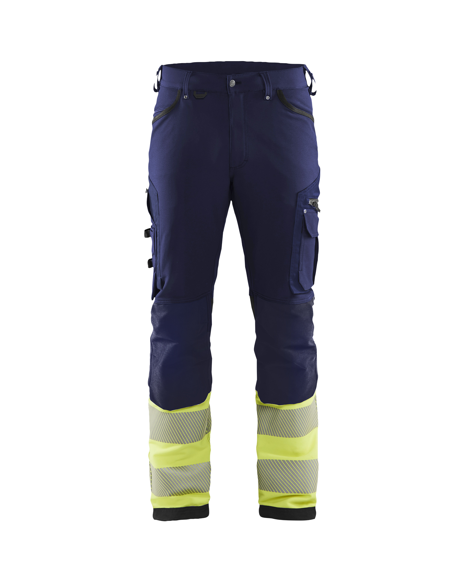 Blåkläder High vis buks 4-vejs stretch - Marineblå/High Vis Gul [8933] / C44