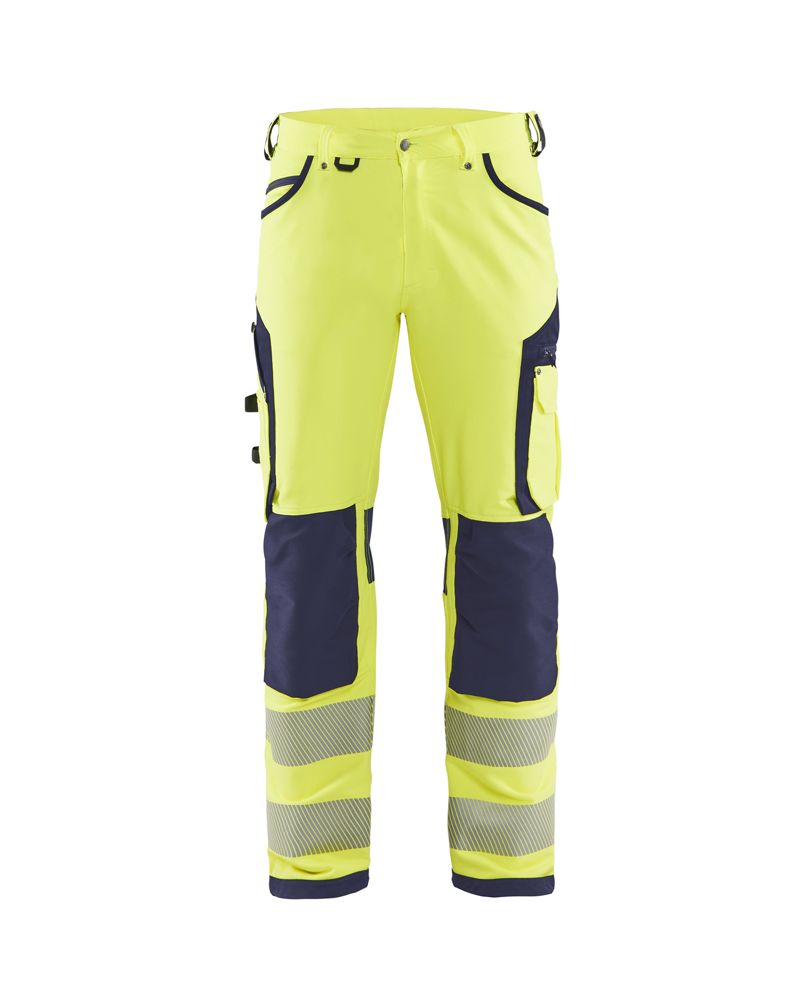 Blåkläder High vis buks 4-vejs stretch - High Vis Gul/Marineblå [3389] / C44
