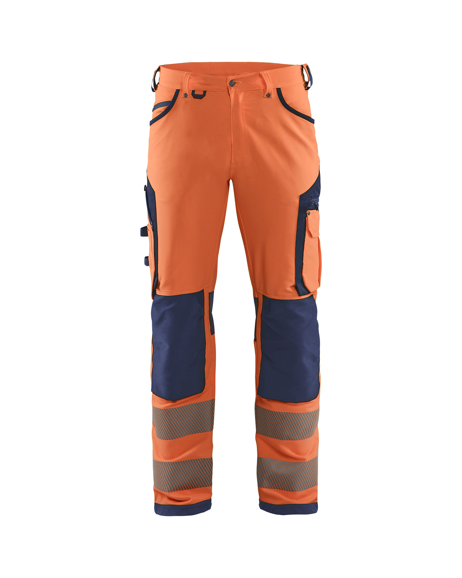 Blåkläder High vis buks 4-vejs stretch - High Vis Orange/Marineblå [5389] / C44