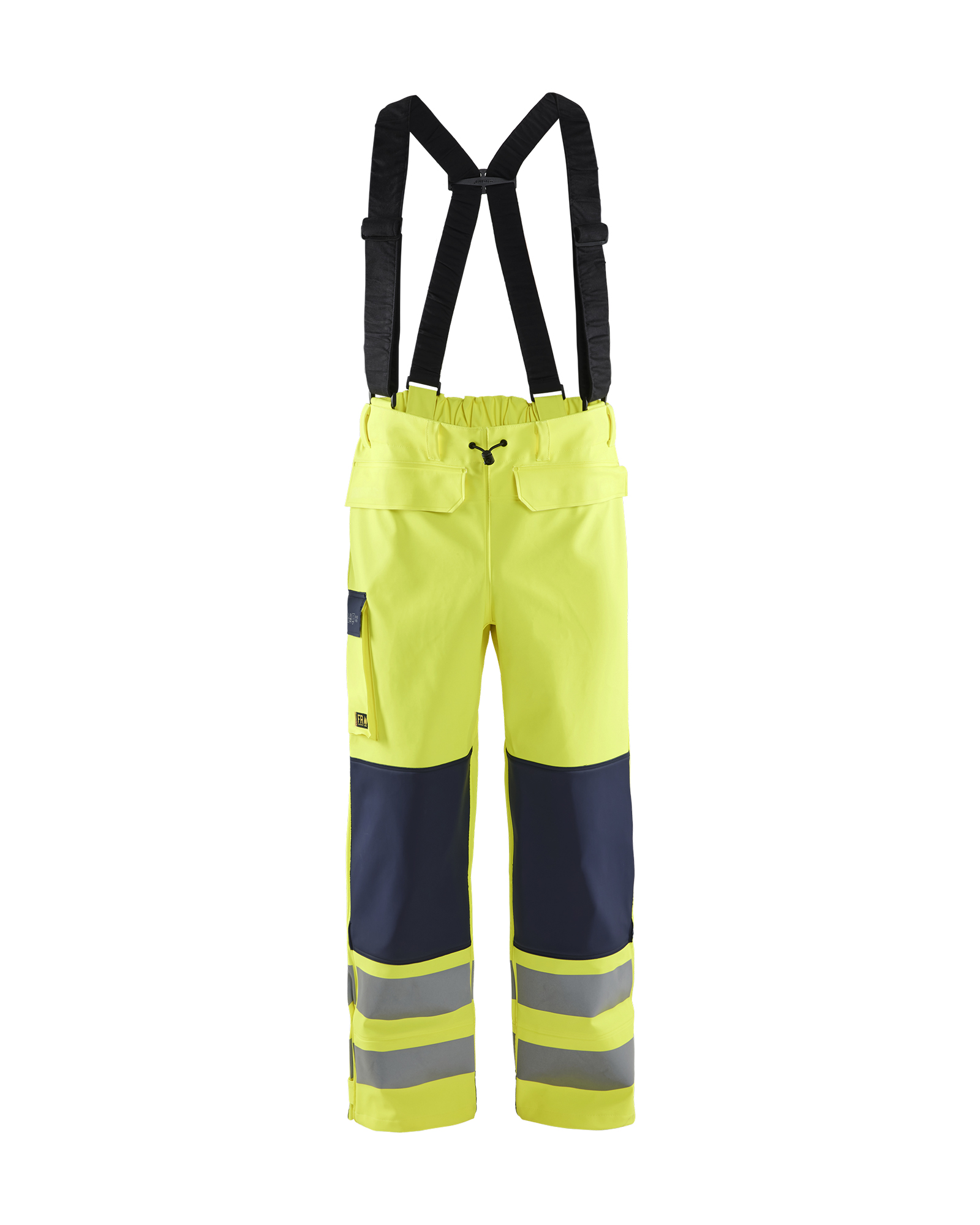 Blåkläder High Vis Flammehæmmende Regnbuks Level 2 - High Vis Gul/Marineblå [3389] / XS