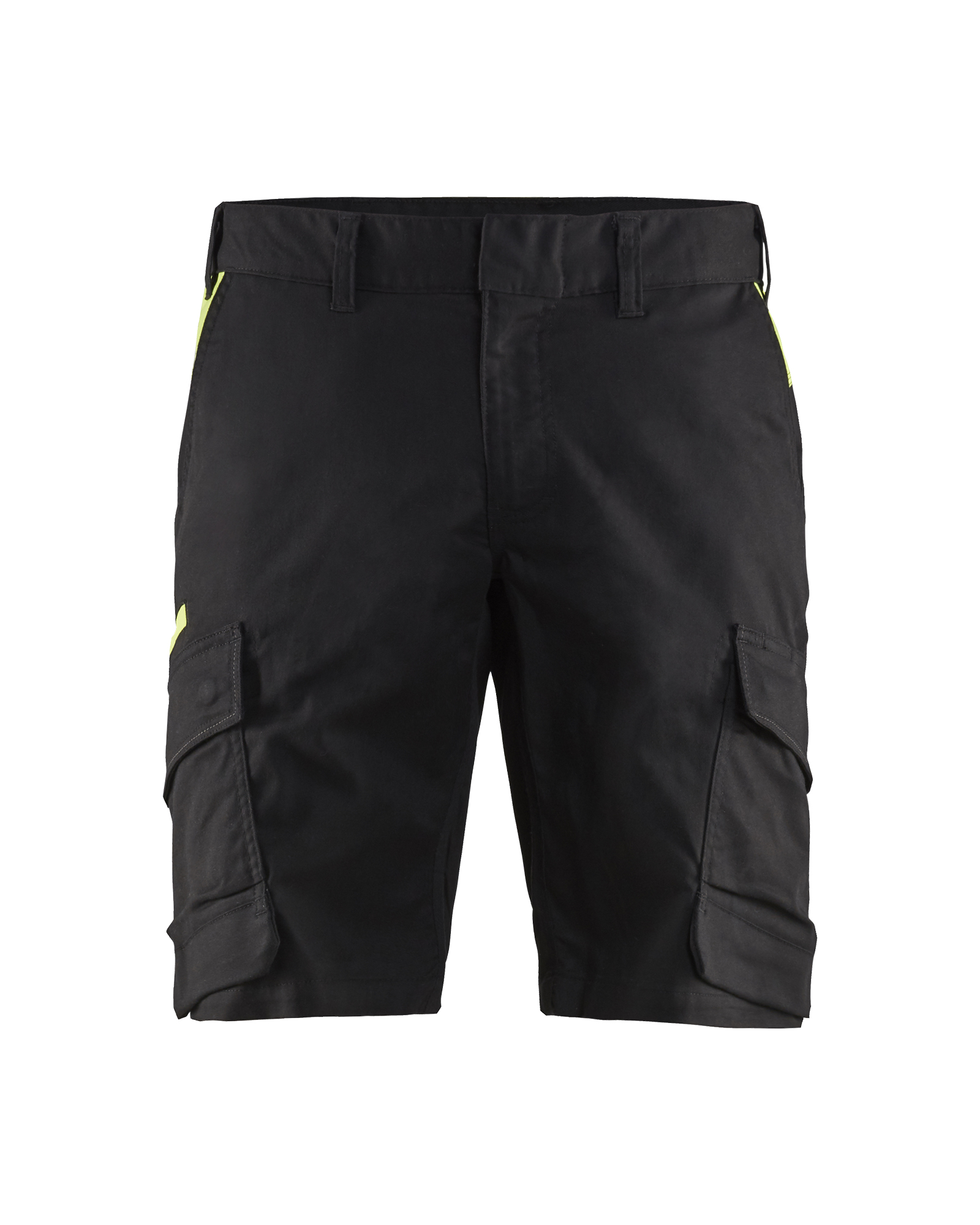 Blåkläder Industri shorts med stretch - Sort/High Vis Gul [9933] / C44