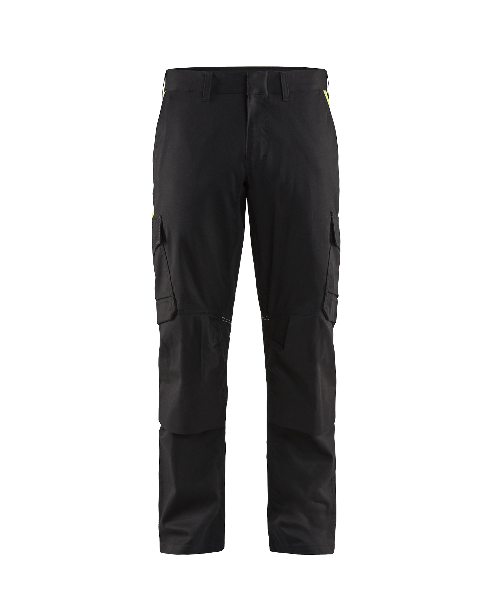 Blåkläder Industri Buks med knælommer stretch - Sort/High Vis Gul [9933] / C44