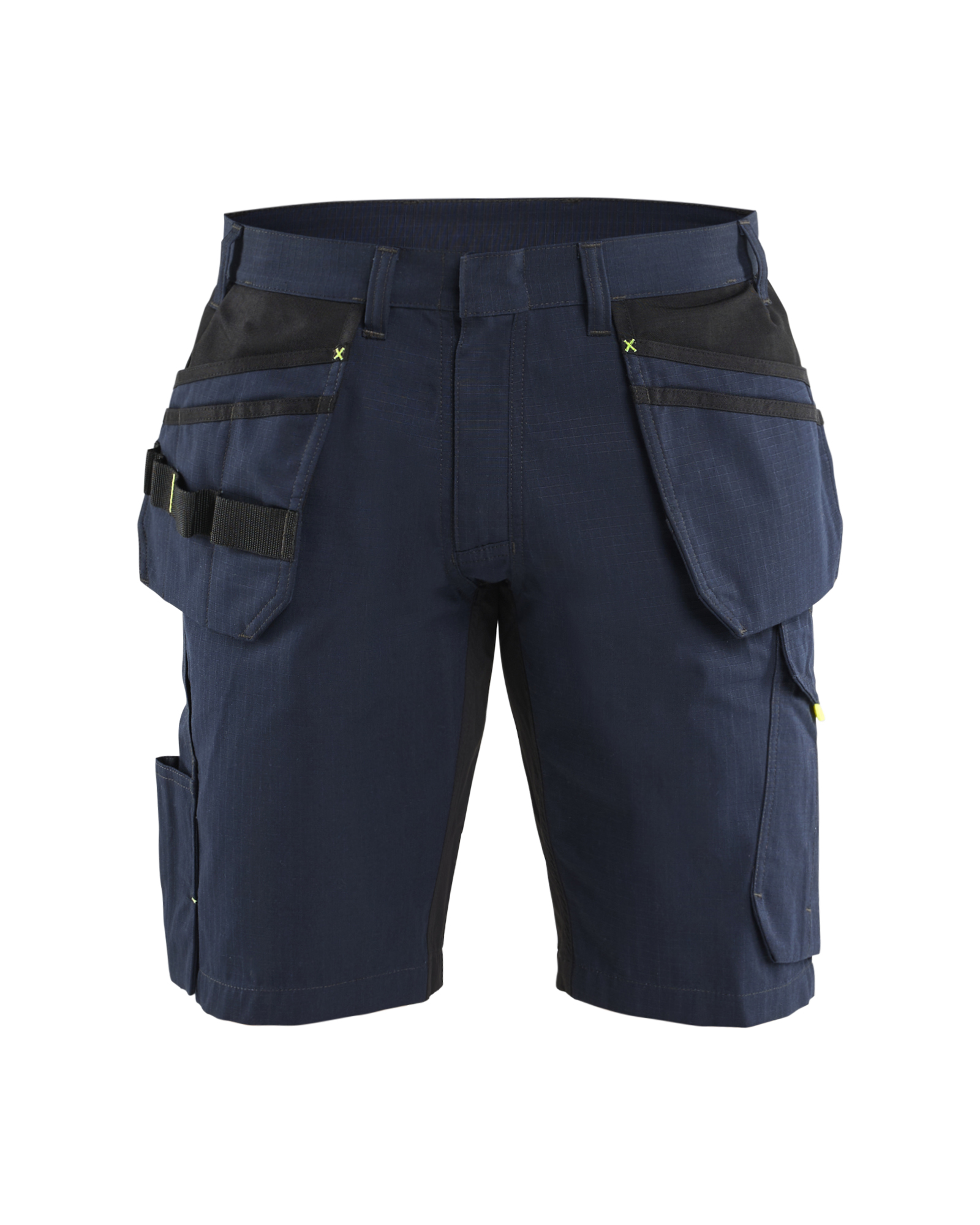 Blåkläder Serviceshorts med Værktøjslommer - Mørk Marineblå/High Vis Gul [8633] / C44