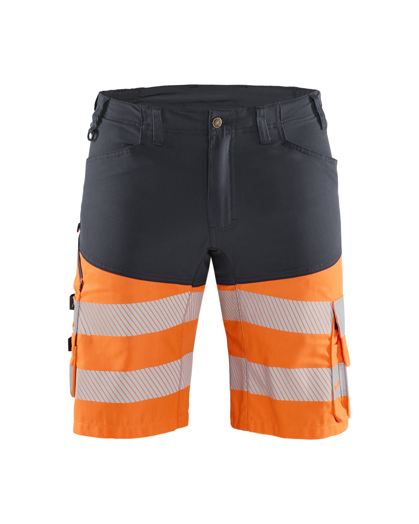 Blåkläder High Vis Shorts med stretch - Mellemgrå/High Vis Orange [9653] / C44