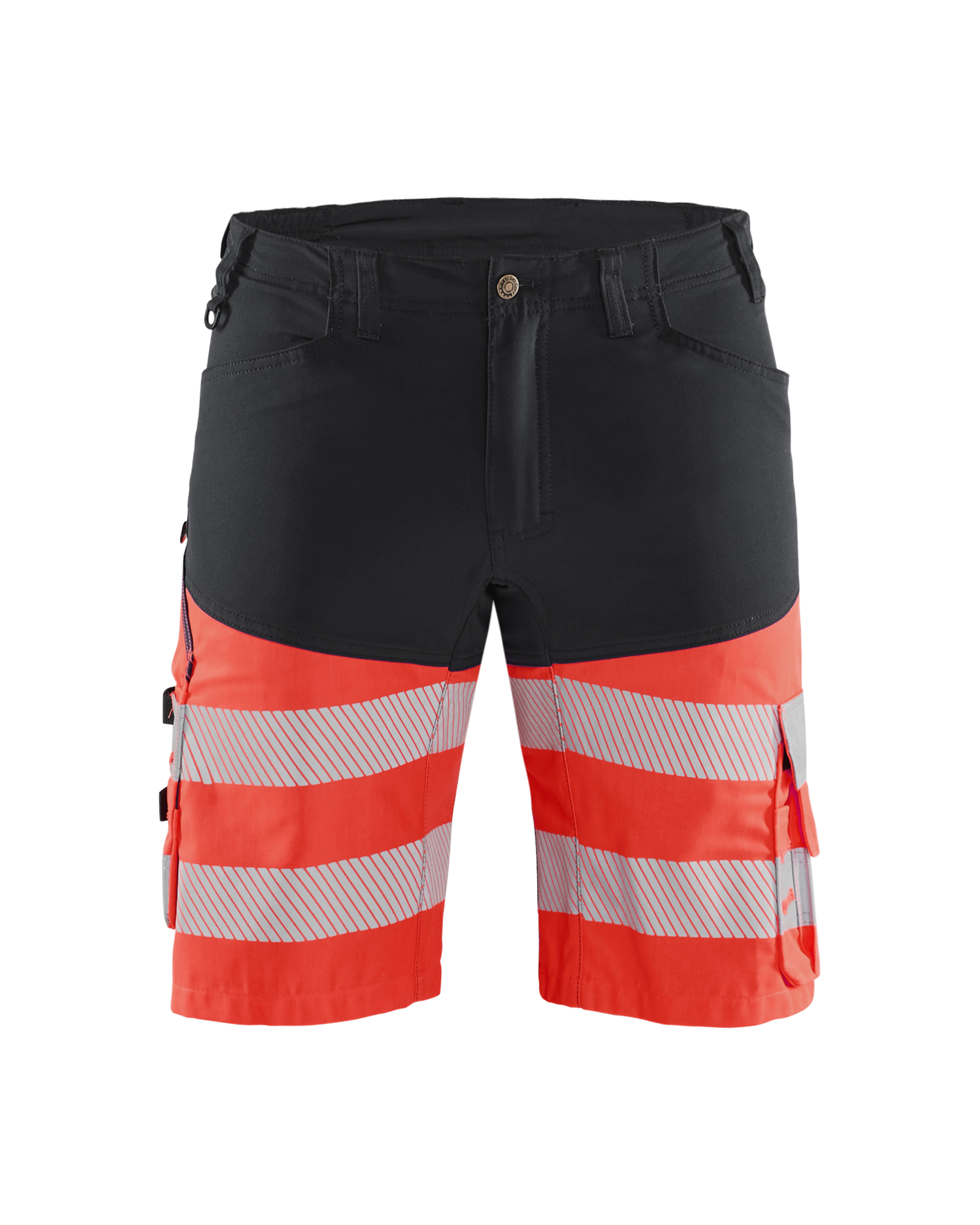 Blåkläder High Vis Shorts med stretch - Sort/High Vis Rød [9955] / C44