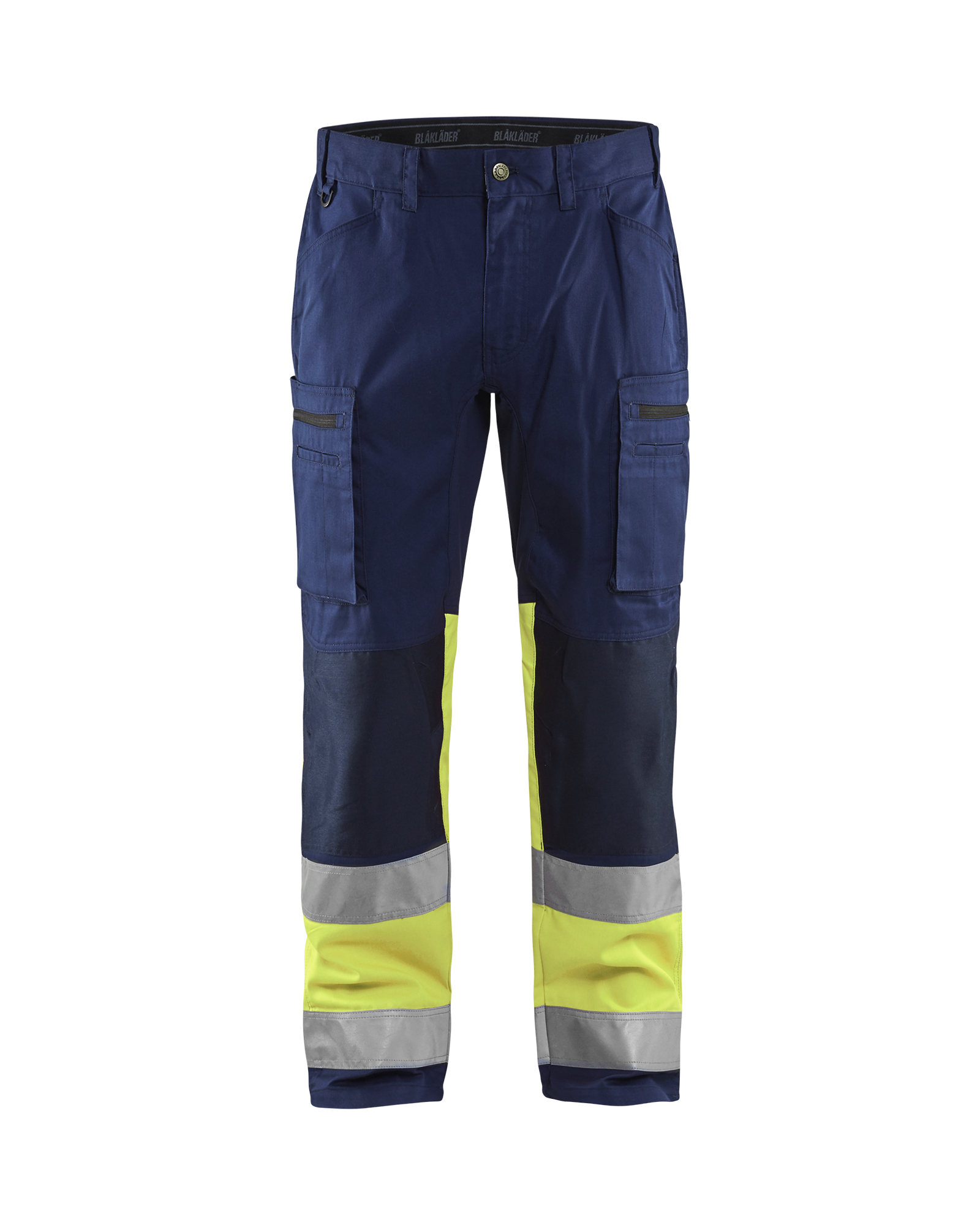 Blåkläder High Vis Buks med stretch - Marineblå/High Vis Gul [8933] / C44