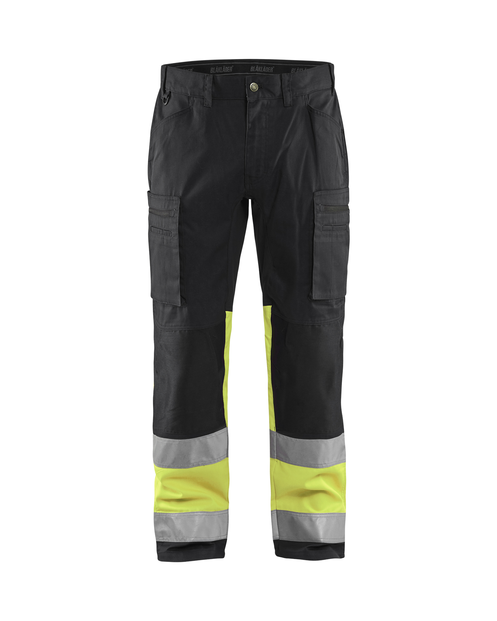 Blåkläder High Vis Buks med stretch - Sort/High Vis Gul [9933] / C44