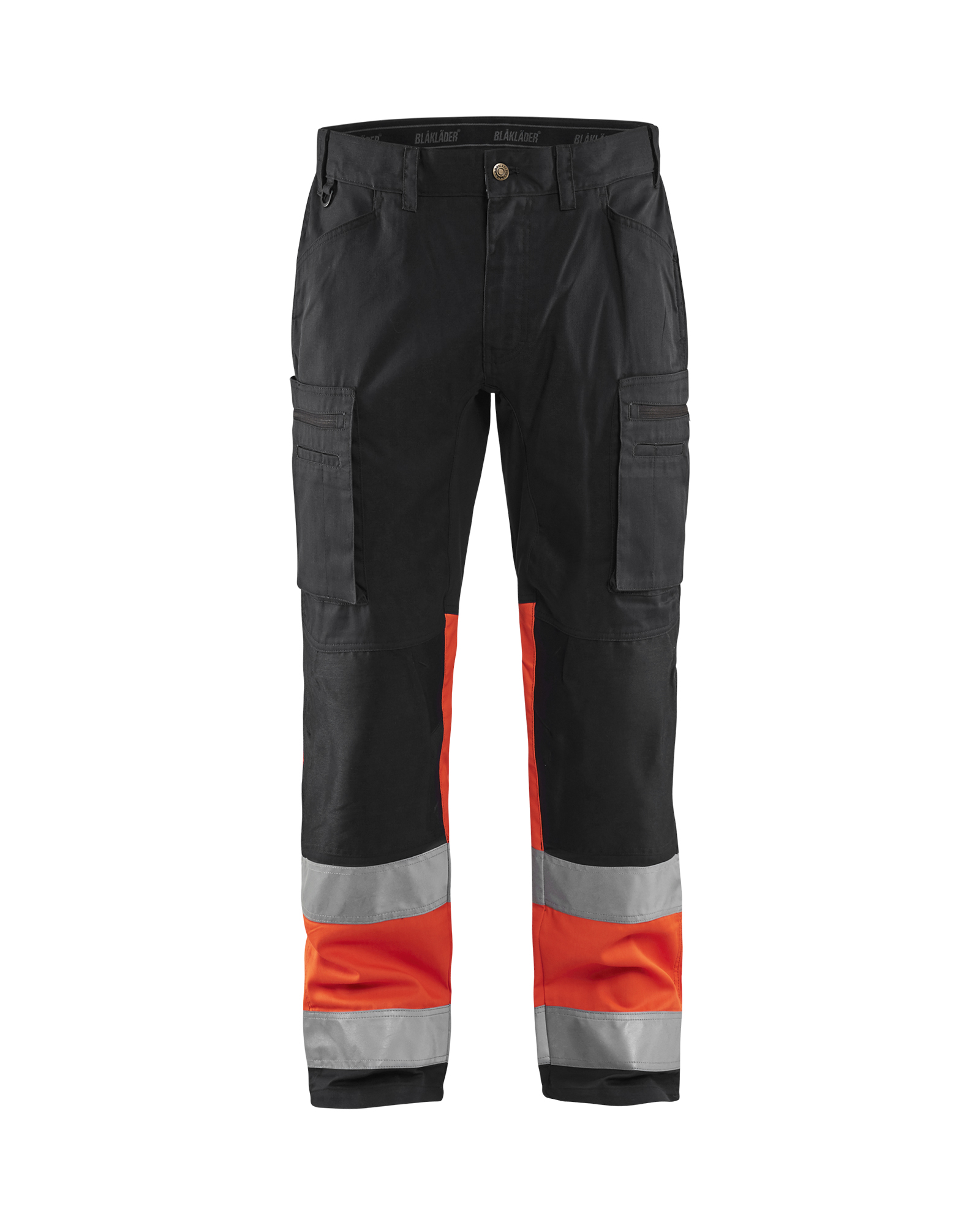 Blåkläder High Vis Buks med stretch - Sort/High Vis Rød [9955] / C44