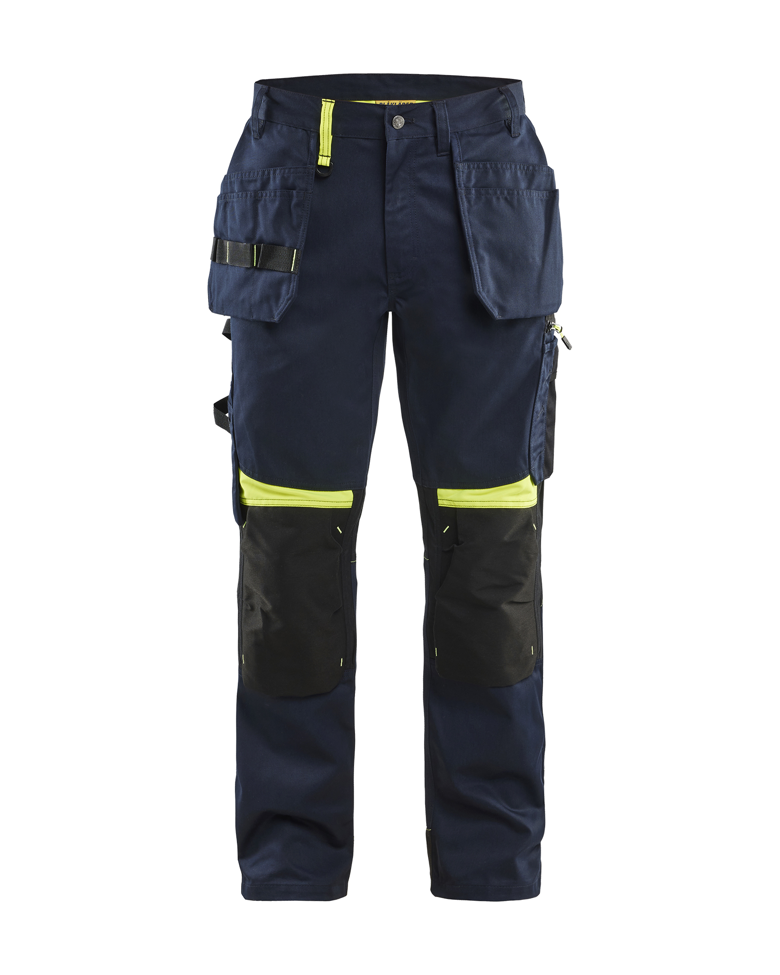 Blåkläder Håndværker Buks - Mørk Marineblå/High Vis Gul [8633] / C44