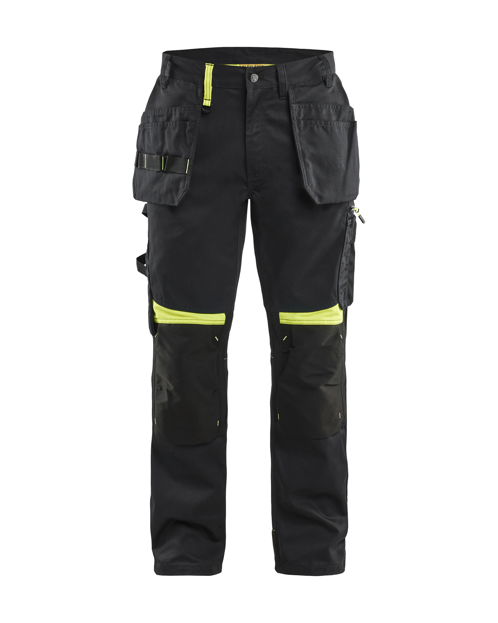 Blåkläder Håndværker Buks - Sort/High Vis Gul [9933] / C44