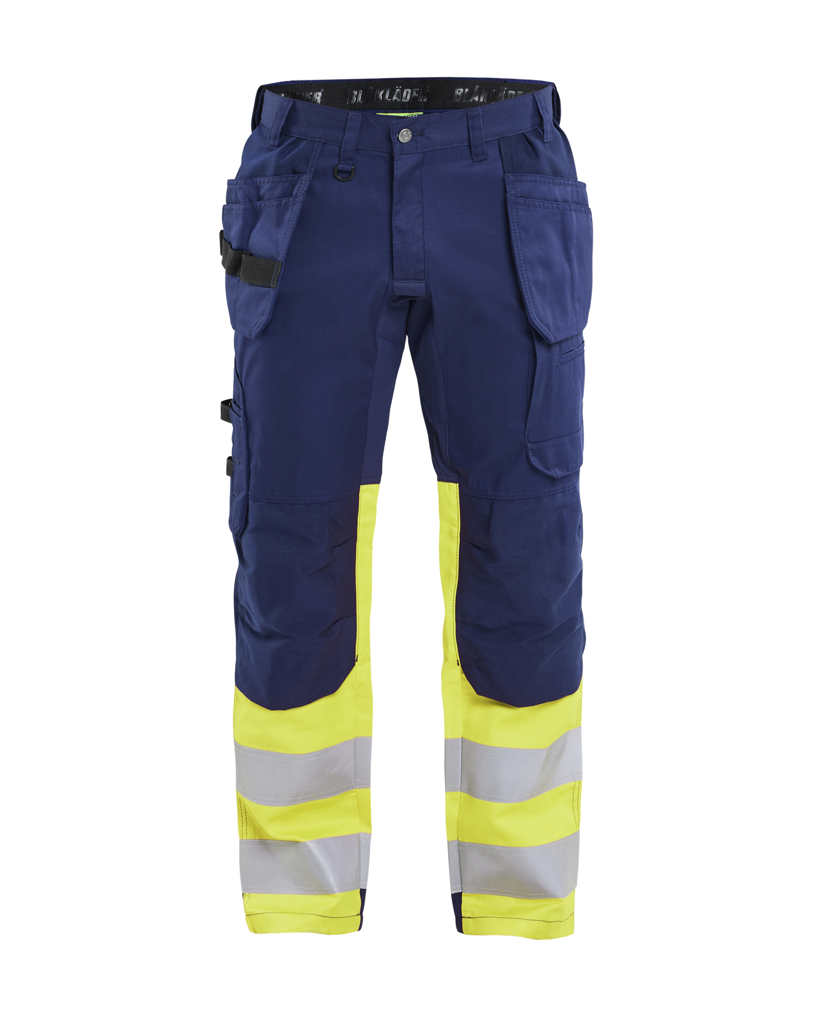 Blåkläder High Vis Buks med stretch - Marineblå/High Vis Gul [8933] / C44