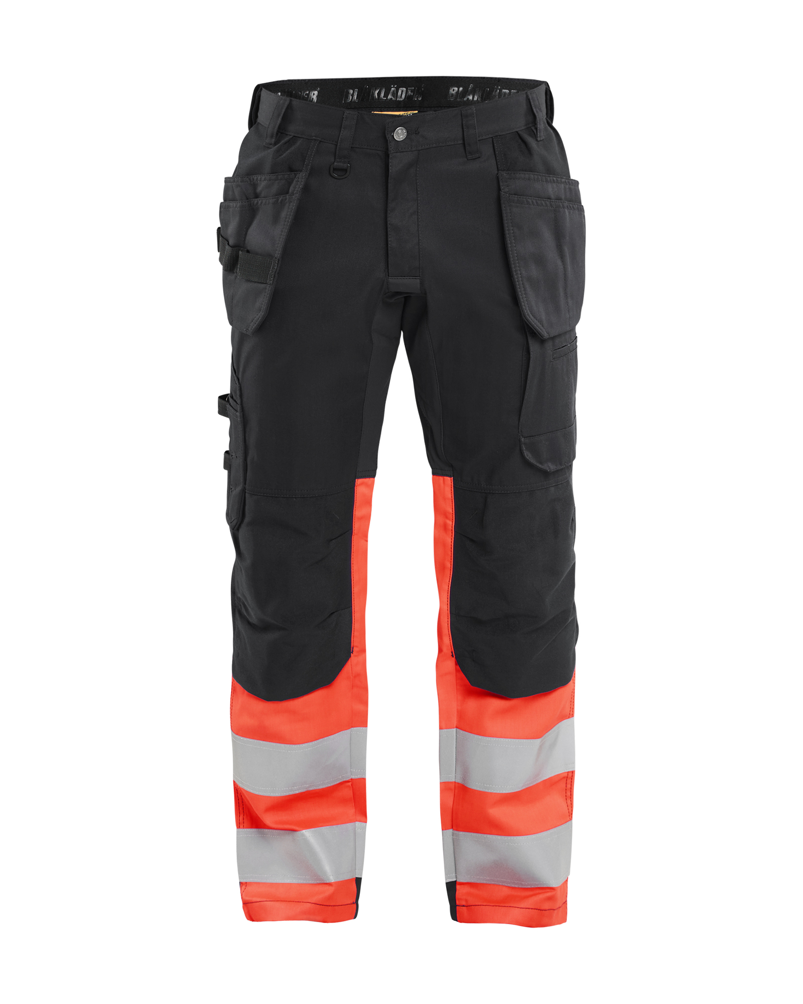 Blåkläder High Vis Buks med stretch - Sort/High Vis Rød [9955] / C44