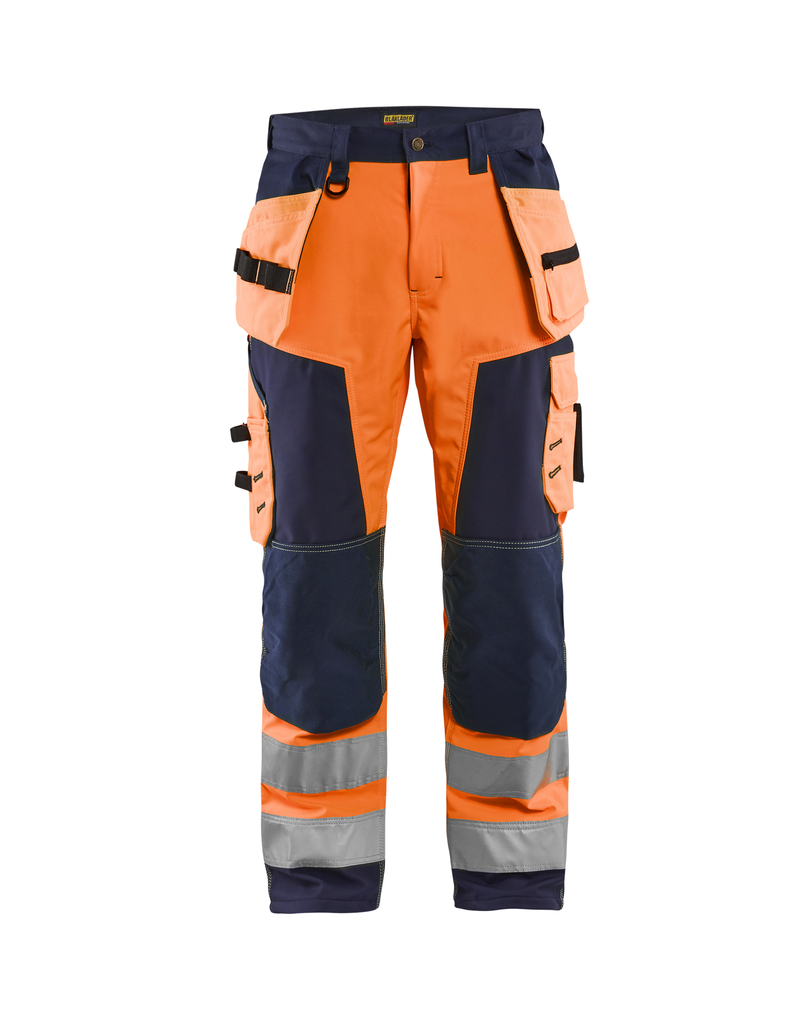 Blåkläder High Vis Softshell Buks - High Vis Orange/Marineblå [5389] / C44
