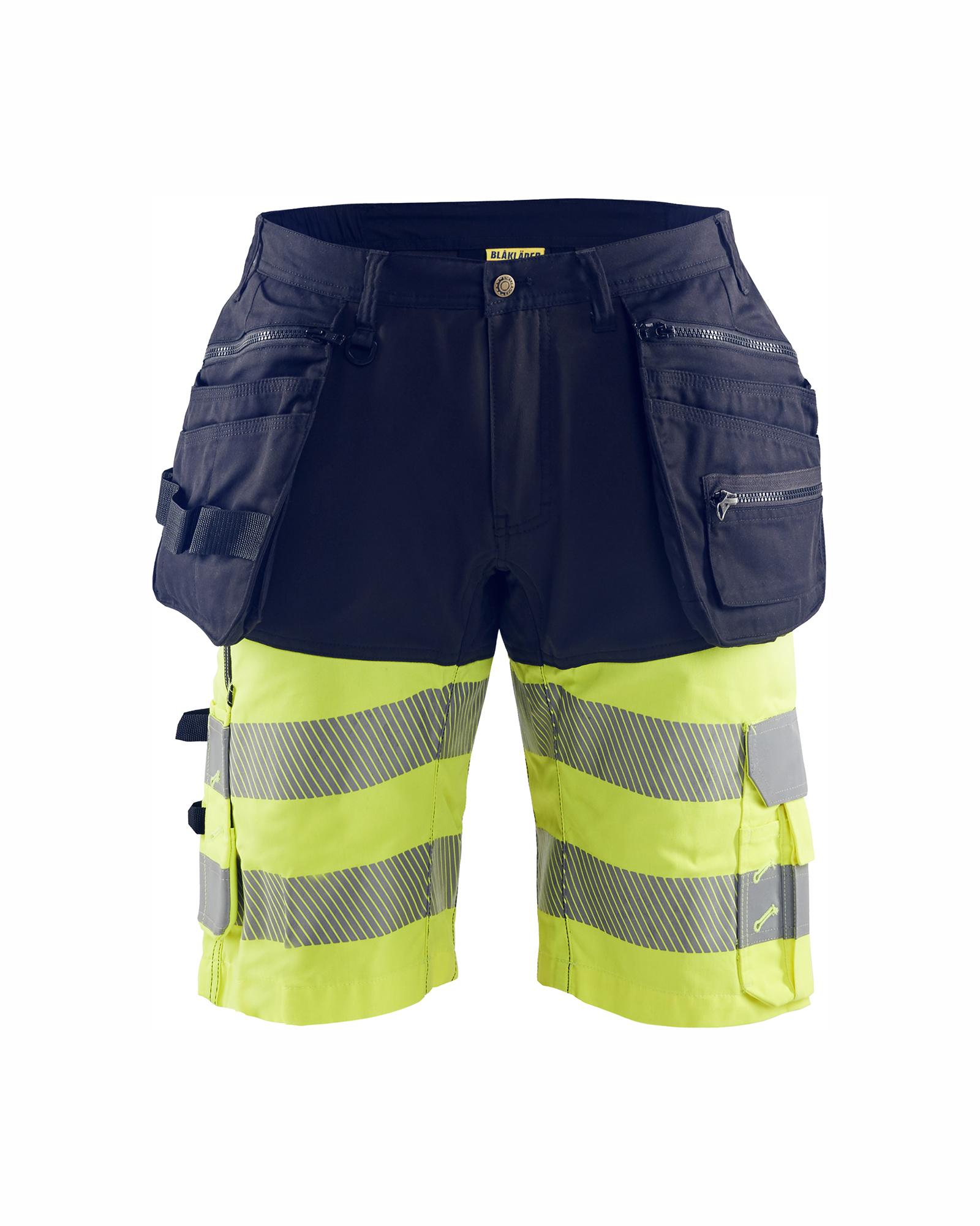 Blåkläder High Vis Shorts med stretch - Marineblå/High Vis Gul [8933] / C44