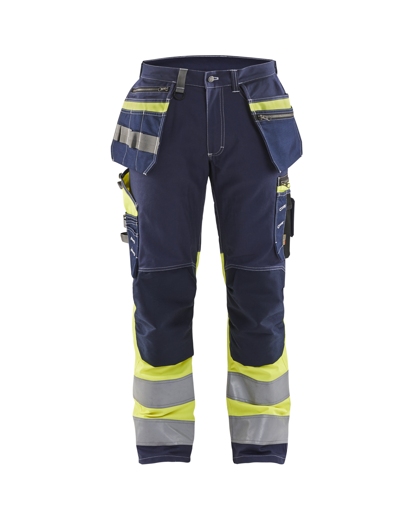 Blåkläder High Vis Buks med stretch - Marineblå/High Vis Gul [8833] / C44