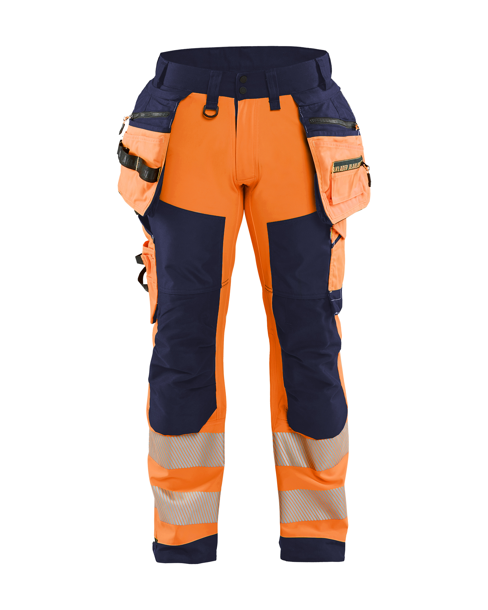Blåkläder High Vis Softshell Buks - High Vis Orange/Marineblå [5389] / C44