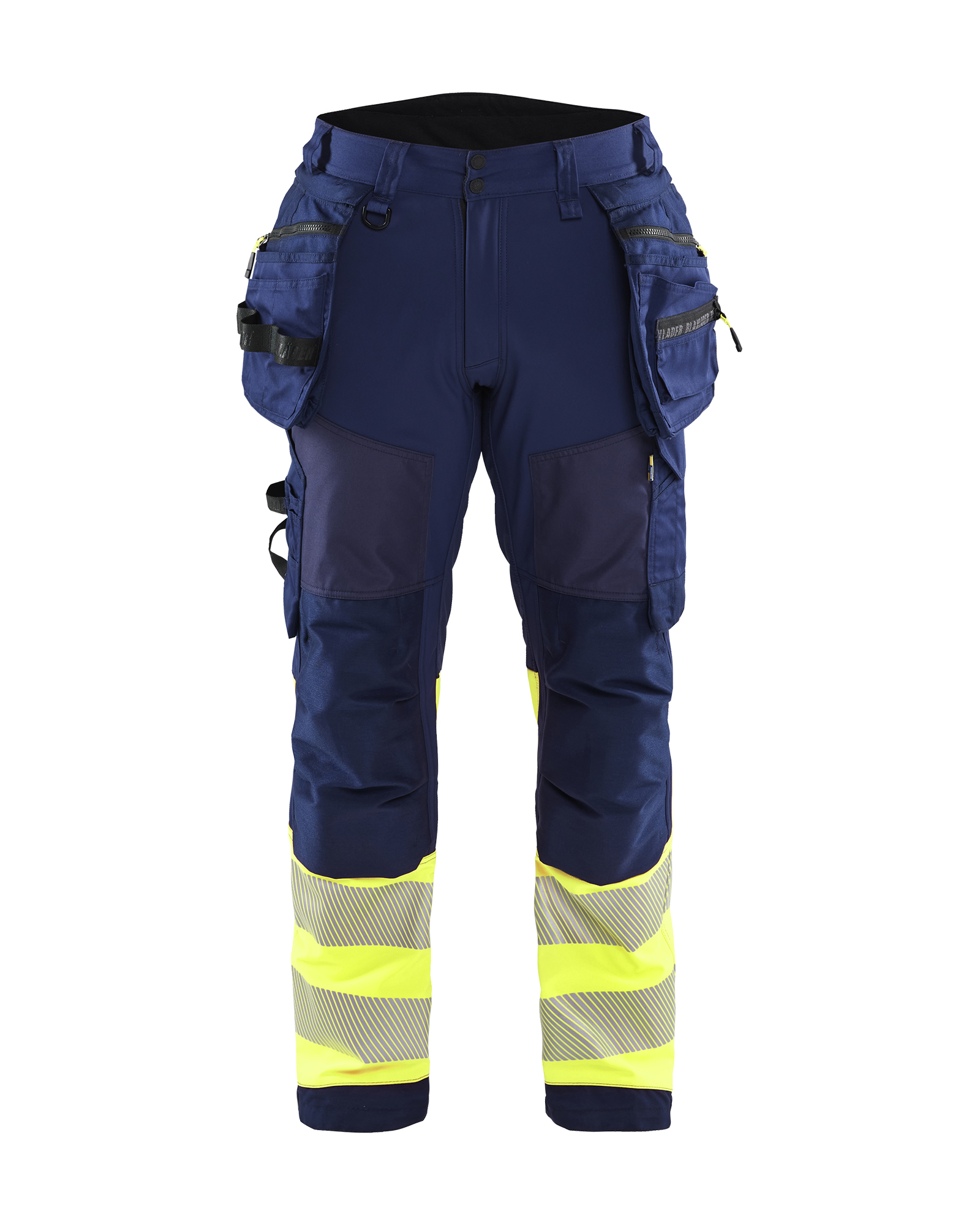 Blåkläder High Vis Softshell Buks - Marineblå/High Vis Gul [8933] / C44