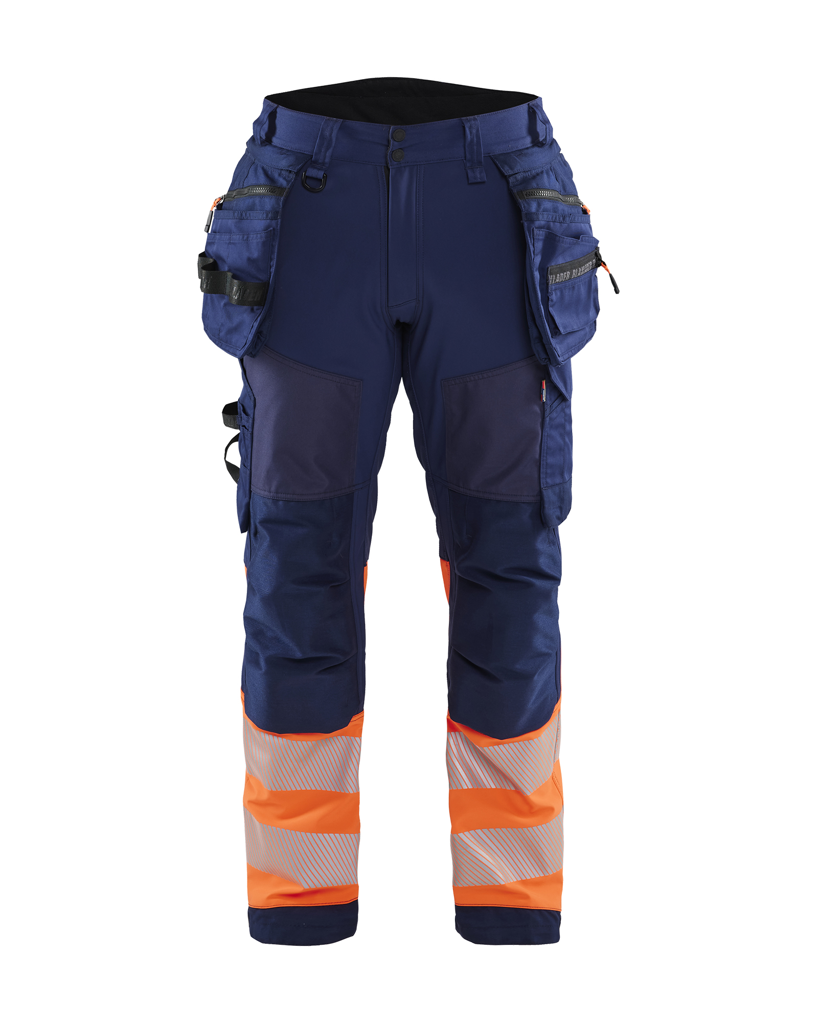Blåkläder High Vis Softshell Buks - Marineblå/High Vis Orange [8953] / C44