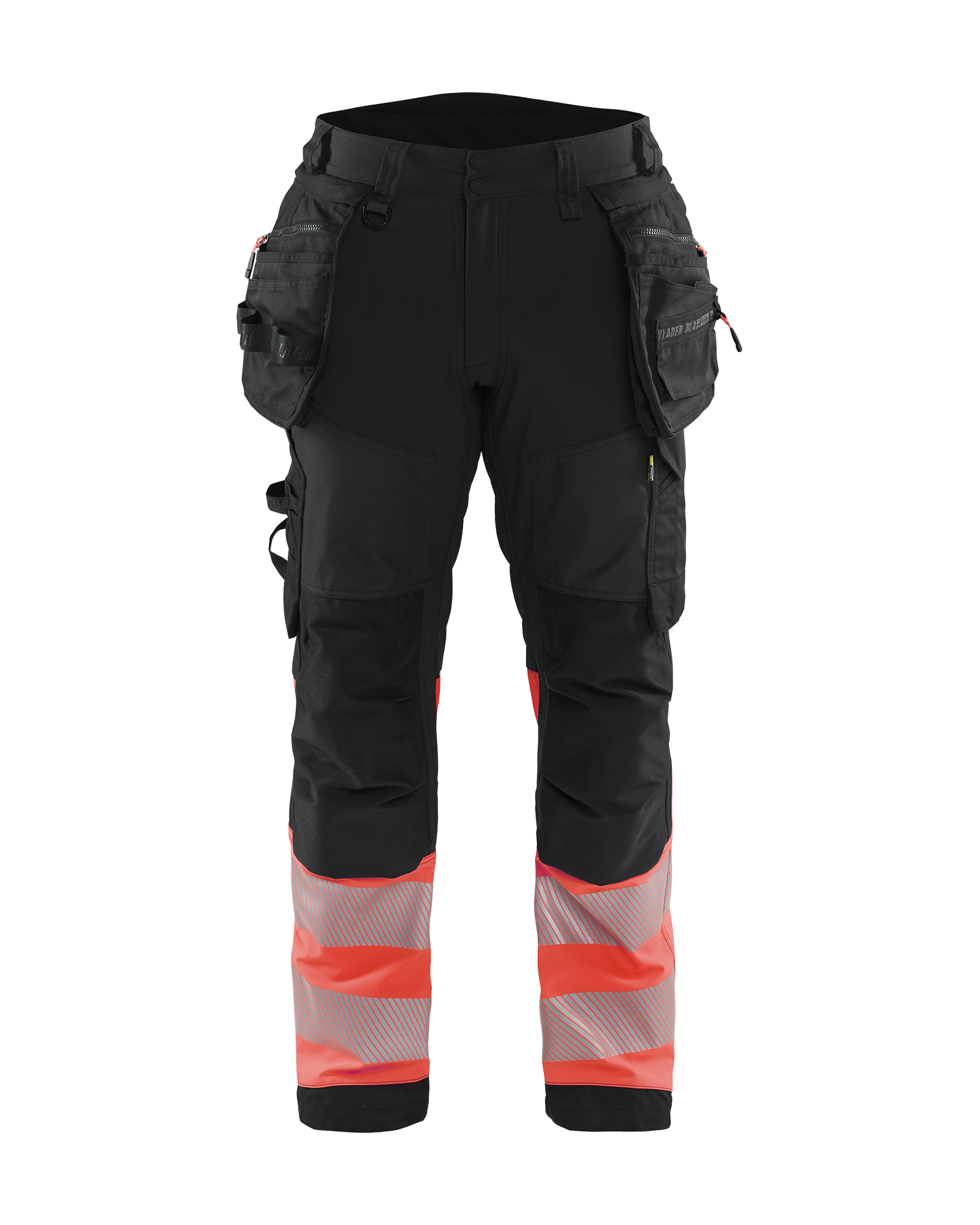Blåkläder High Vis Softshell Buks - Sort/High Vis Rød [9955] / C44