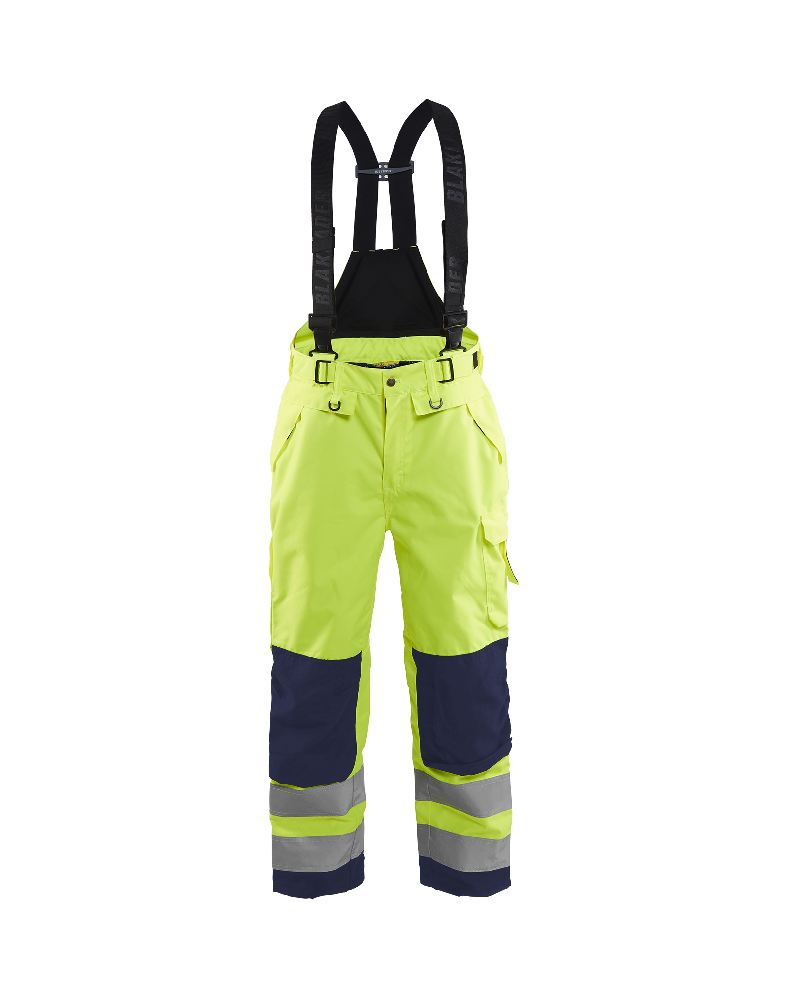 Blåkläder High Vis Skalbuks - High Vis Gul/Marineblå [3389] / C44
