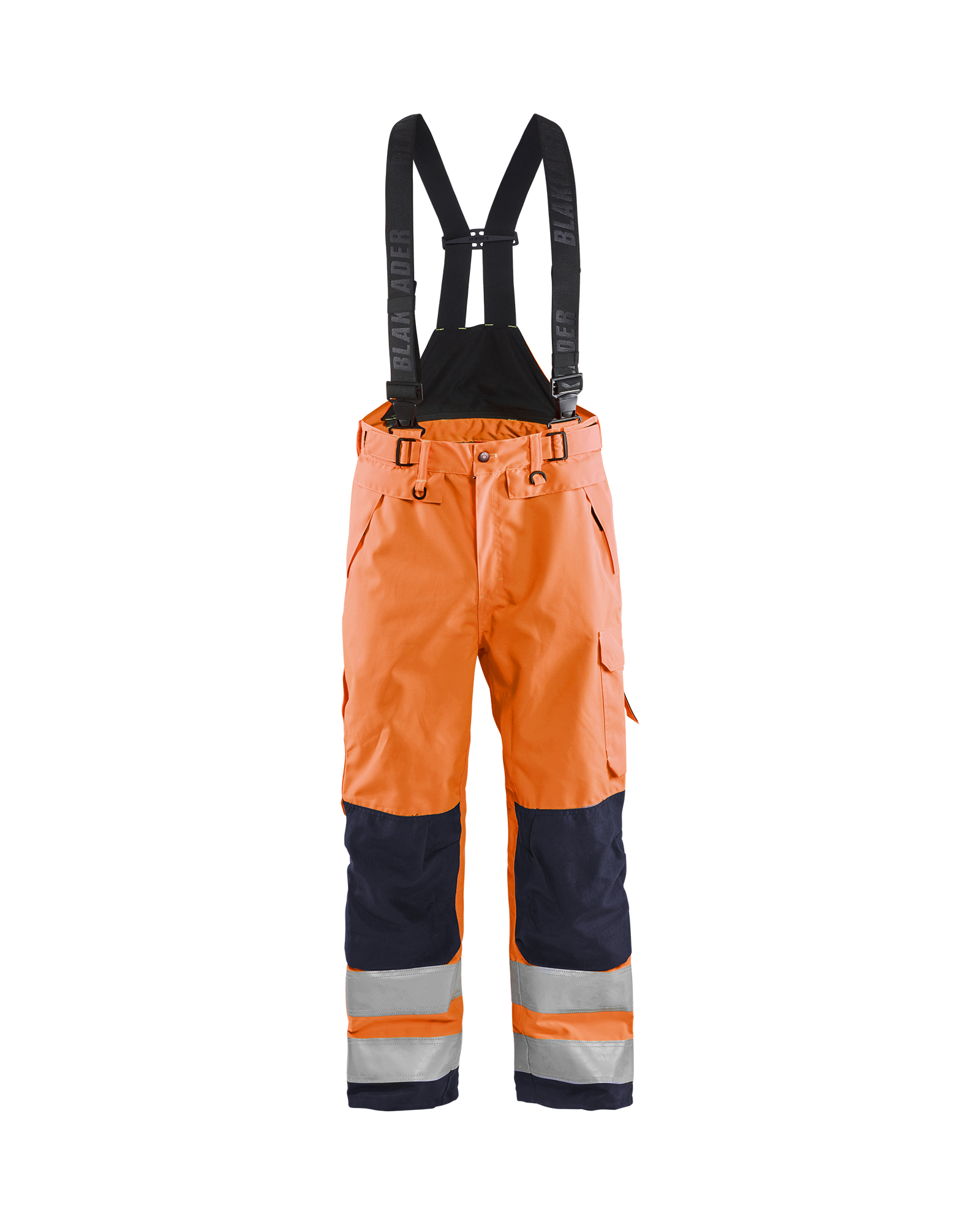 Blåkläder High Vis Skalbuks - High Vis Orange/Marineblå [5389] / C44