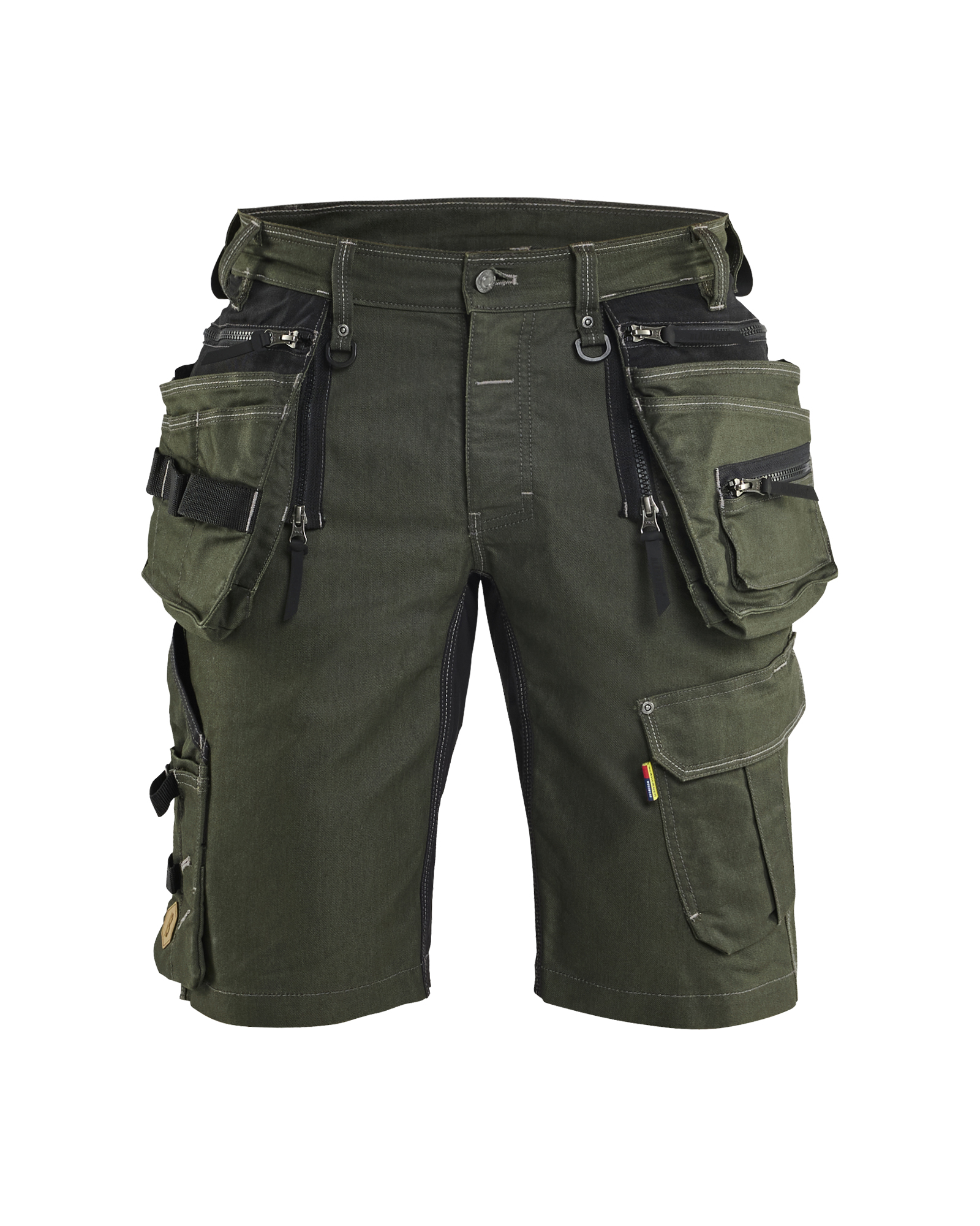 Blåkläder Håndværker Shorts stretch X1900 - Skovgrøn/Sort [4298] / C44