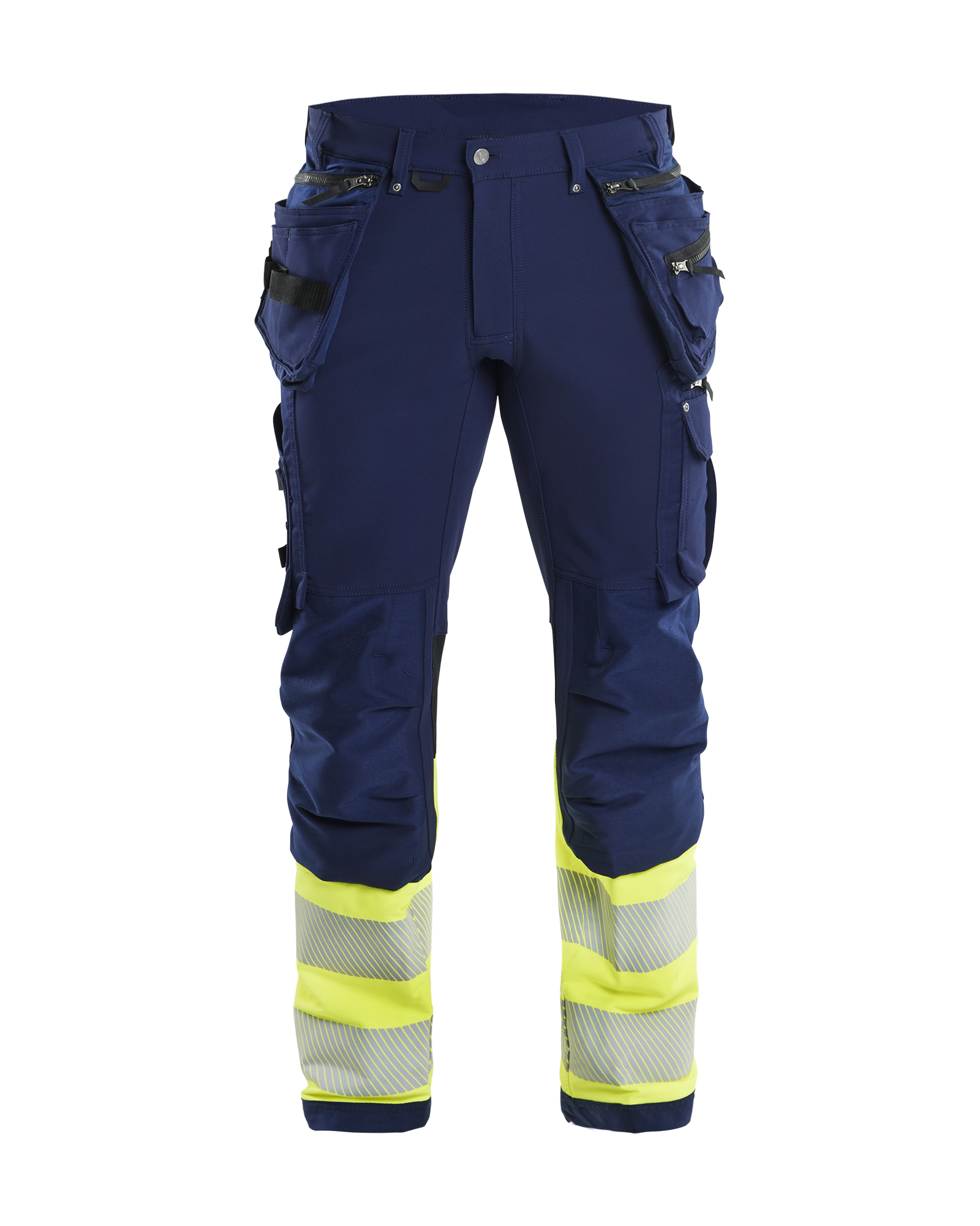 Blåkläder High Vis Buks 4-vejs stretch - Marineblå/High Vis Gul [8933] / C44