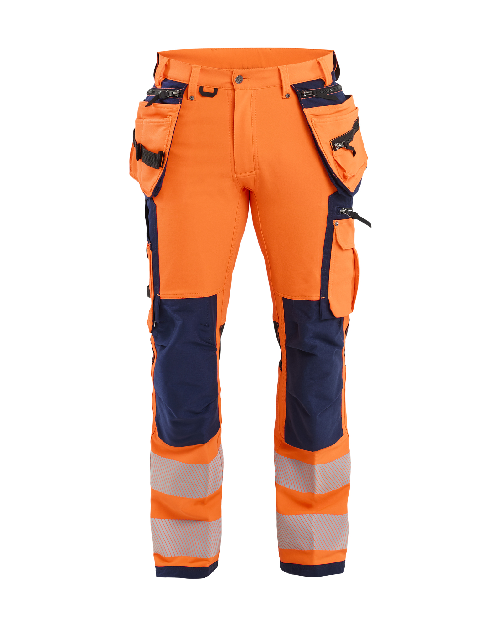 Blåkläder High Vis Buks 4-vejs stretch - High Vis Orange/Marineblå [5389] / C44