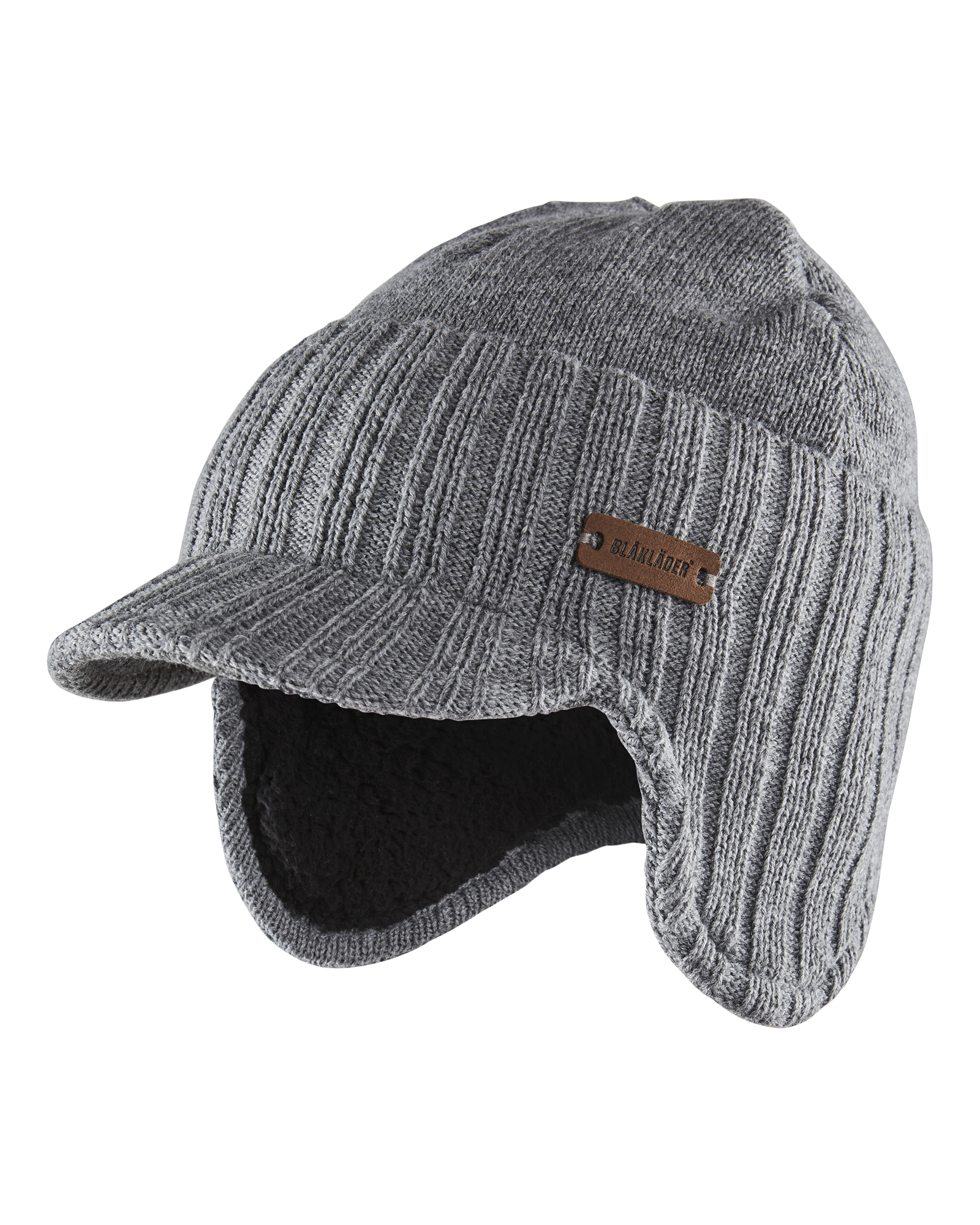 Blåkläder Vinter cap med øreklapper - Sortmeleret [9991] / L/XL