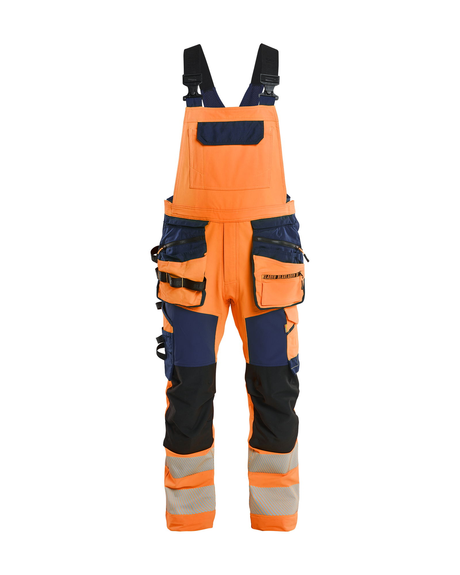 Blåkläder High Vis Overall 4-vejs stretch - High Vis Orange/Marineblå [5389] / C44