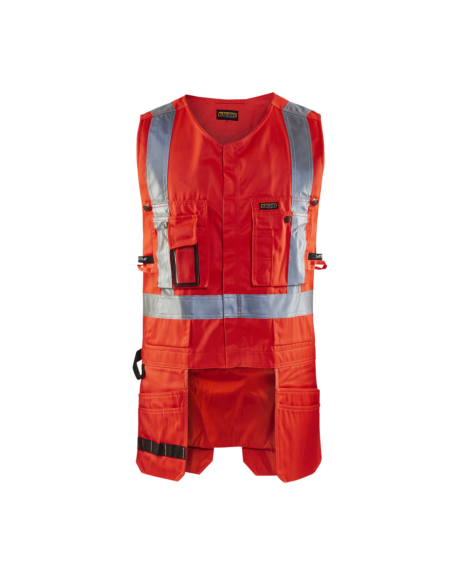 Blåkläder High Vis Håndværker Vest - High Vis Rød [5500] / XS