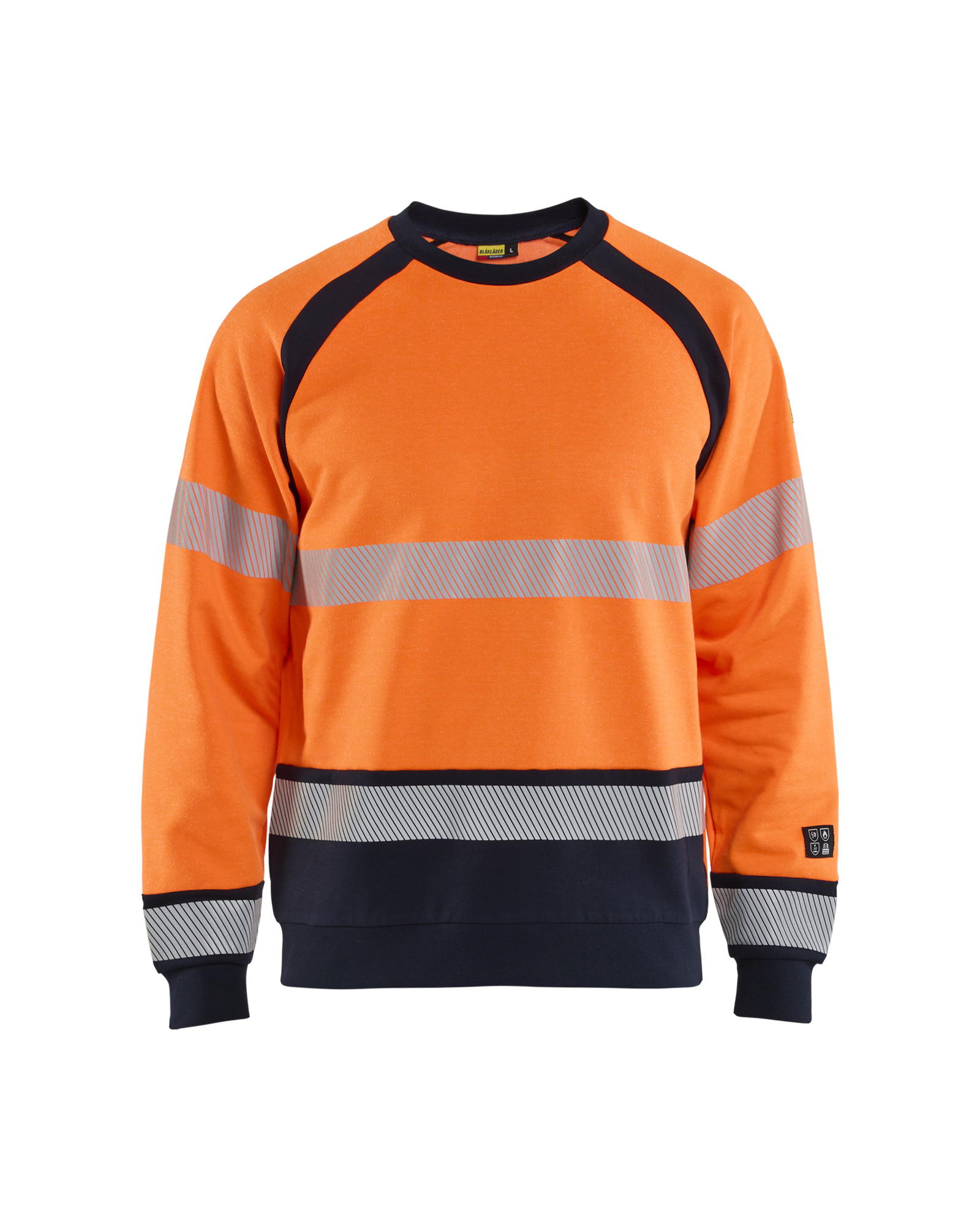 Blåkläder Multinorm Sweatshirt Inherent - High Vis Orange/Marineblå [5389] / XS