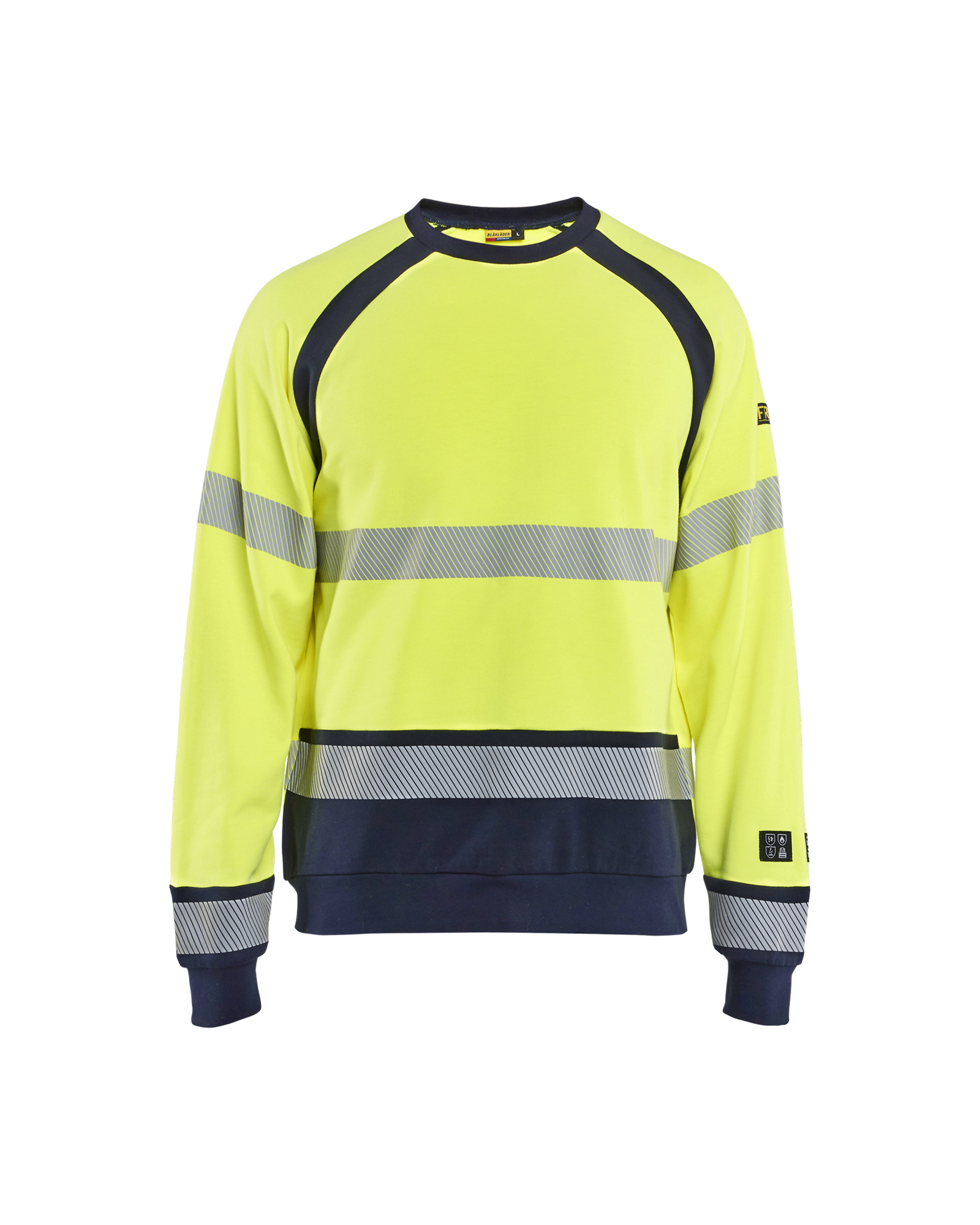 Blåkläder Multinorm Sweatshirt Inherent - High Vis Gul/Marineblå [3389] / XS
