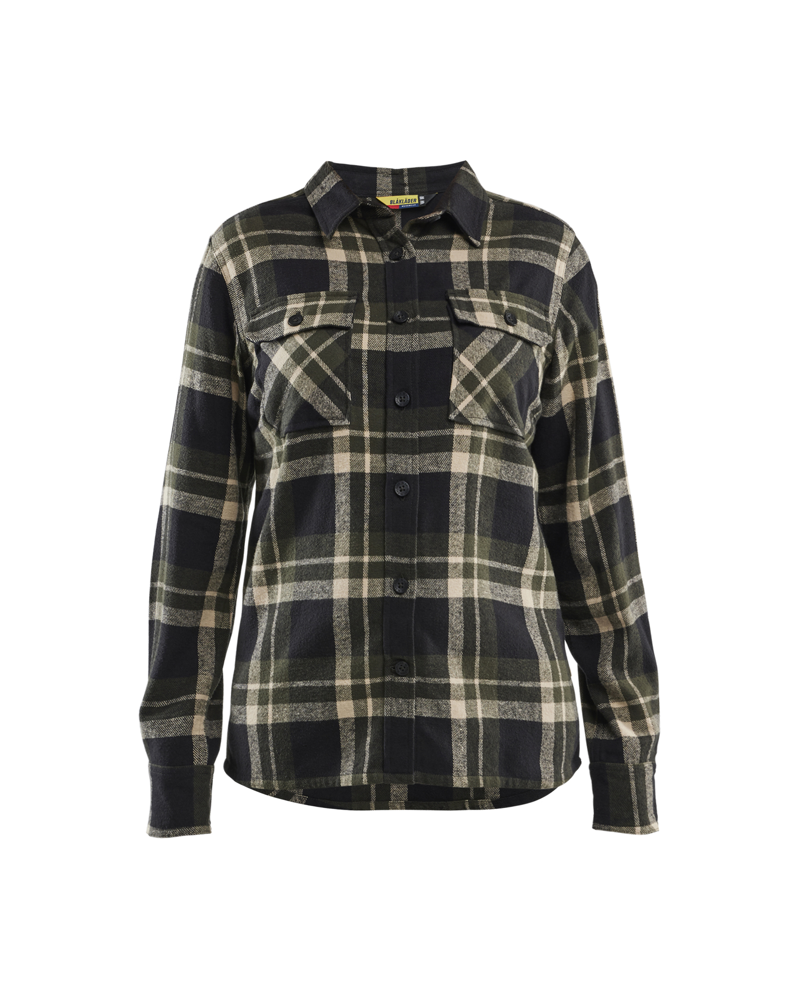 Blåkläder Dame Flannel Skjorte - Skovgrøn/Sort [4298] / XS