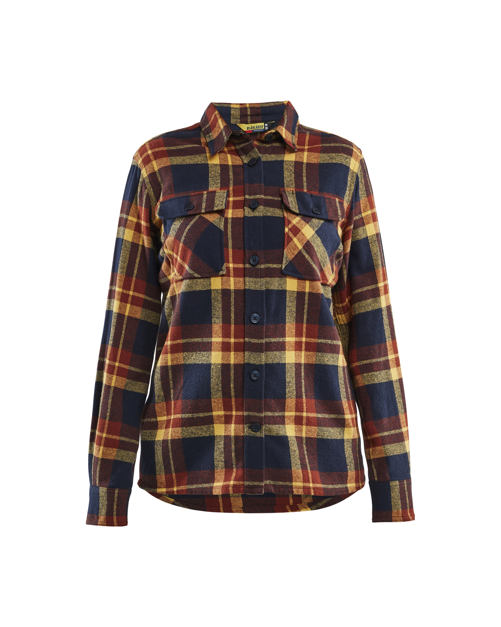 Blåkläder Dame Flannel Skjorte - Brændt Rød/Mørk Marineblå [5986] / XS