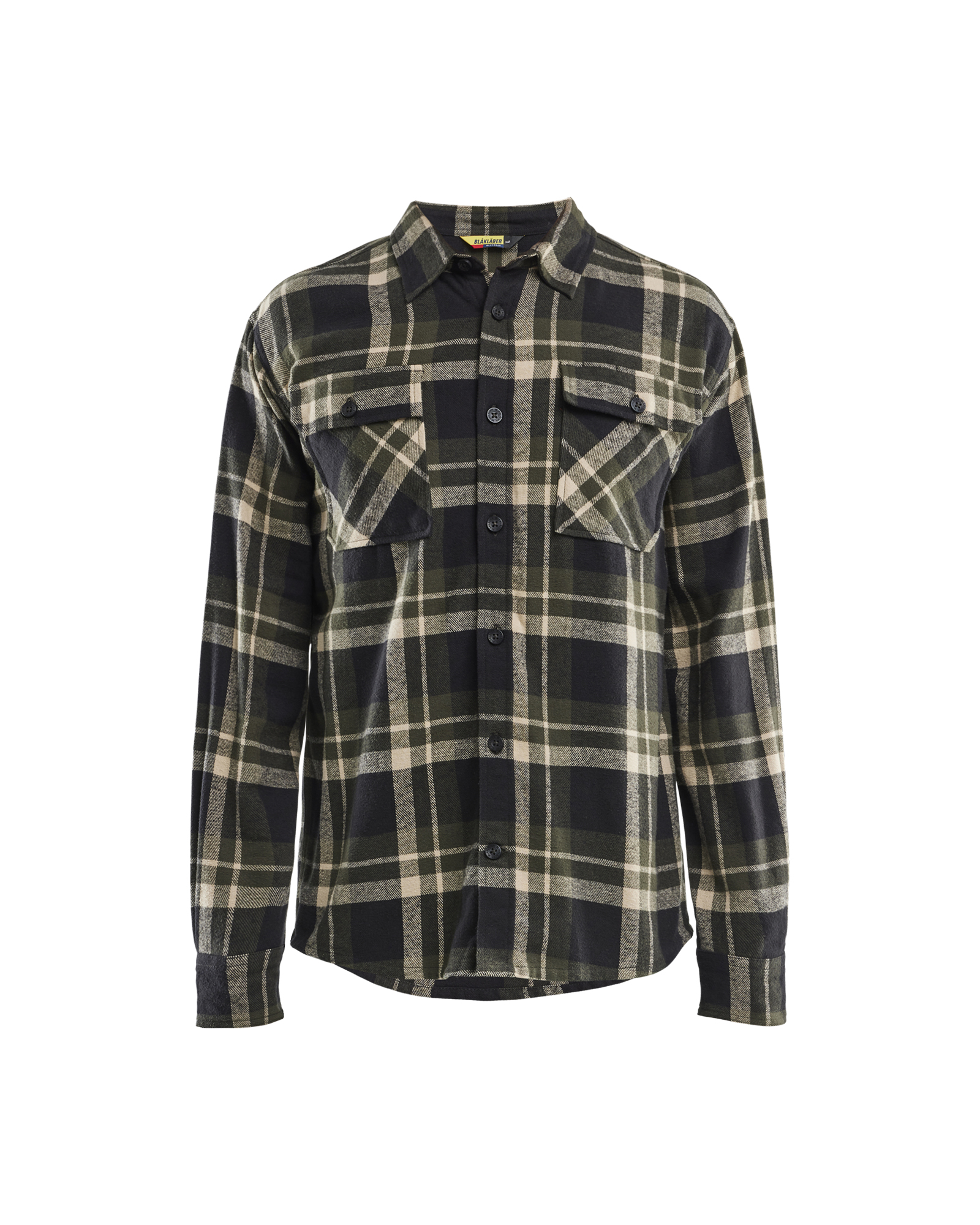 Blåkläder Flannelskjorte - Skovgrøn/Sort [4298] / XS