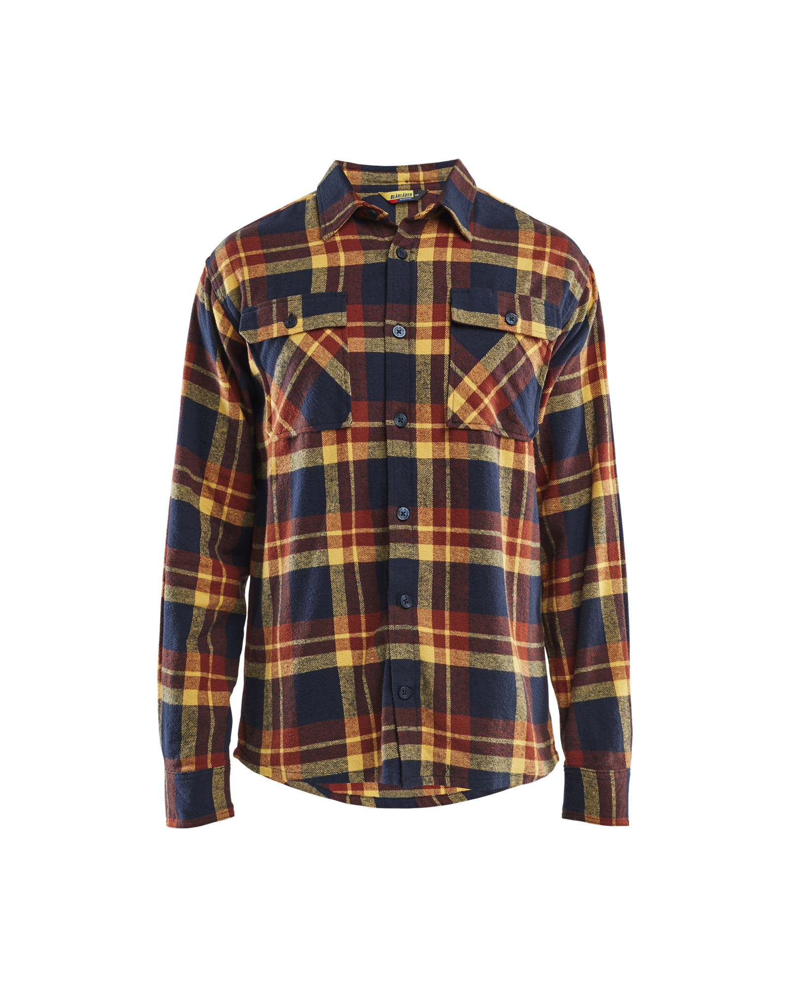 Blåkläder Flannelskjorte - Brændt Rød/Mørk Marineblå [5986] / XS