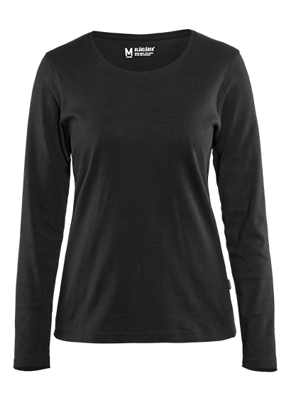 Blåkläder Dame T-shirt lang ærme - Sort [9900] / XS
