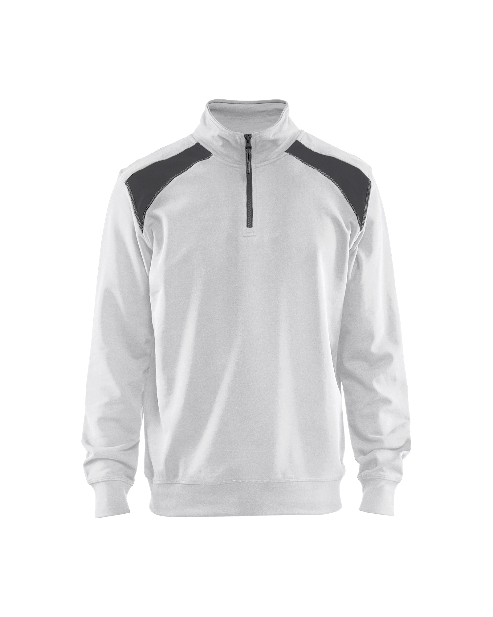 Blåkläder Sweatshirt half zip - Hvid/Mørk Grå [1098] / XS