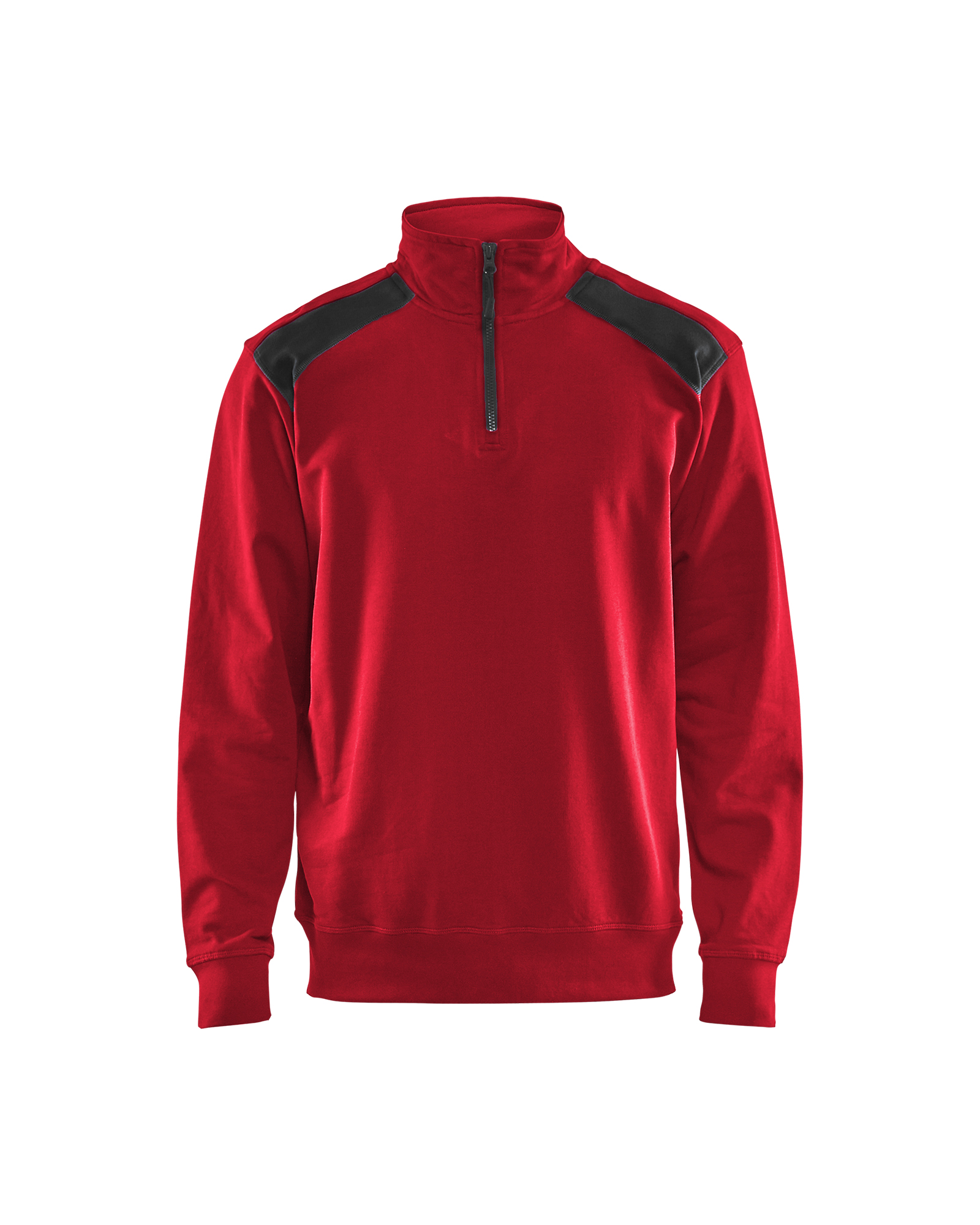 Blåkläder Sweatshirt half zip - Rød/Sort [5699] / XS