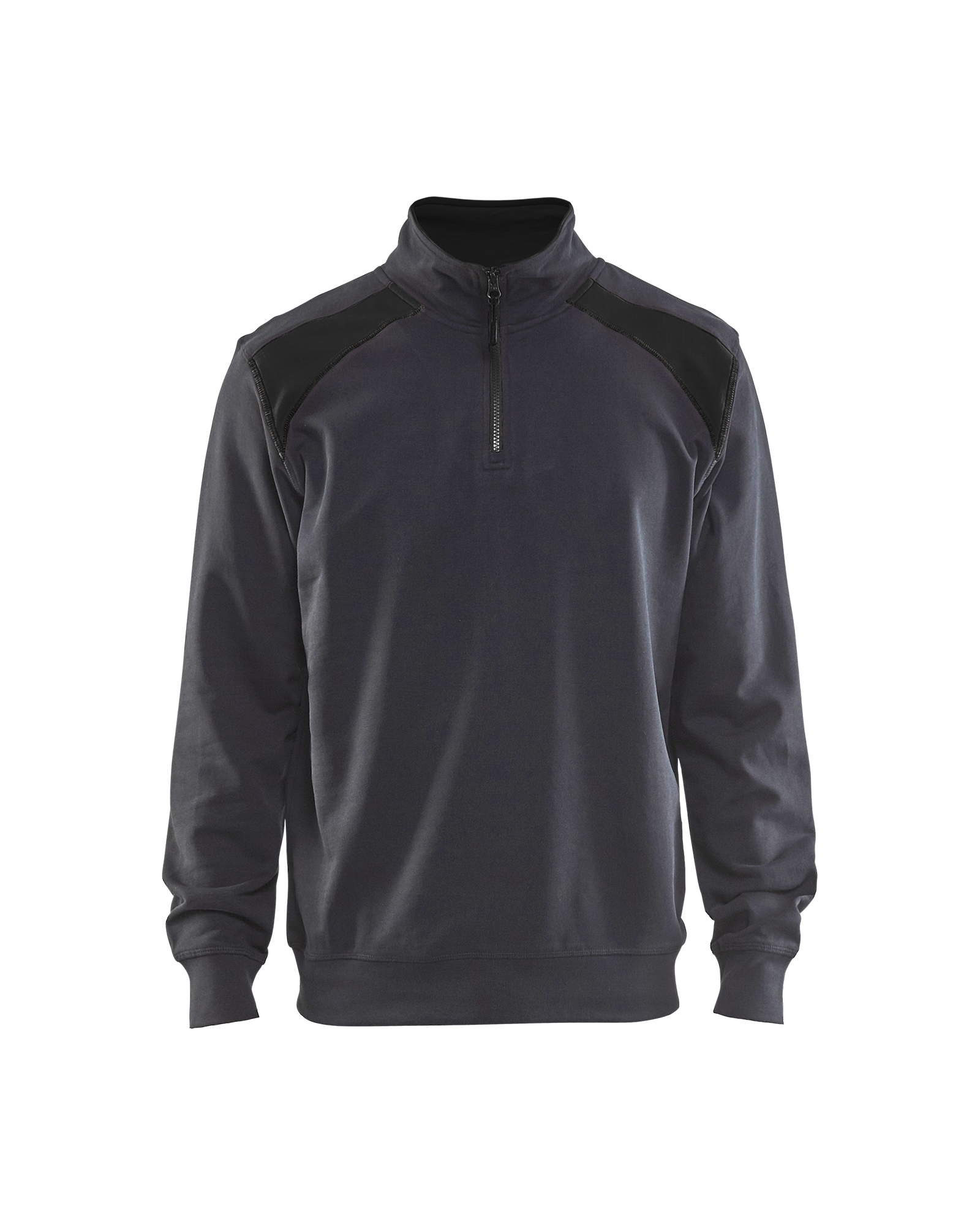 Blåkläder Sweatshirt half zip - Mellemgrå/Sort [9699] / XS
