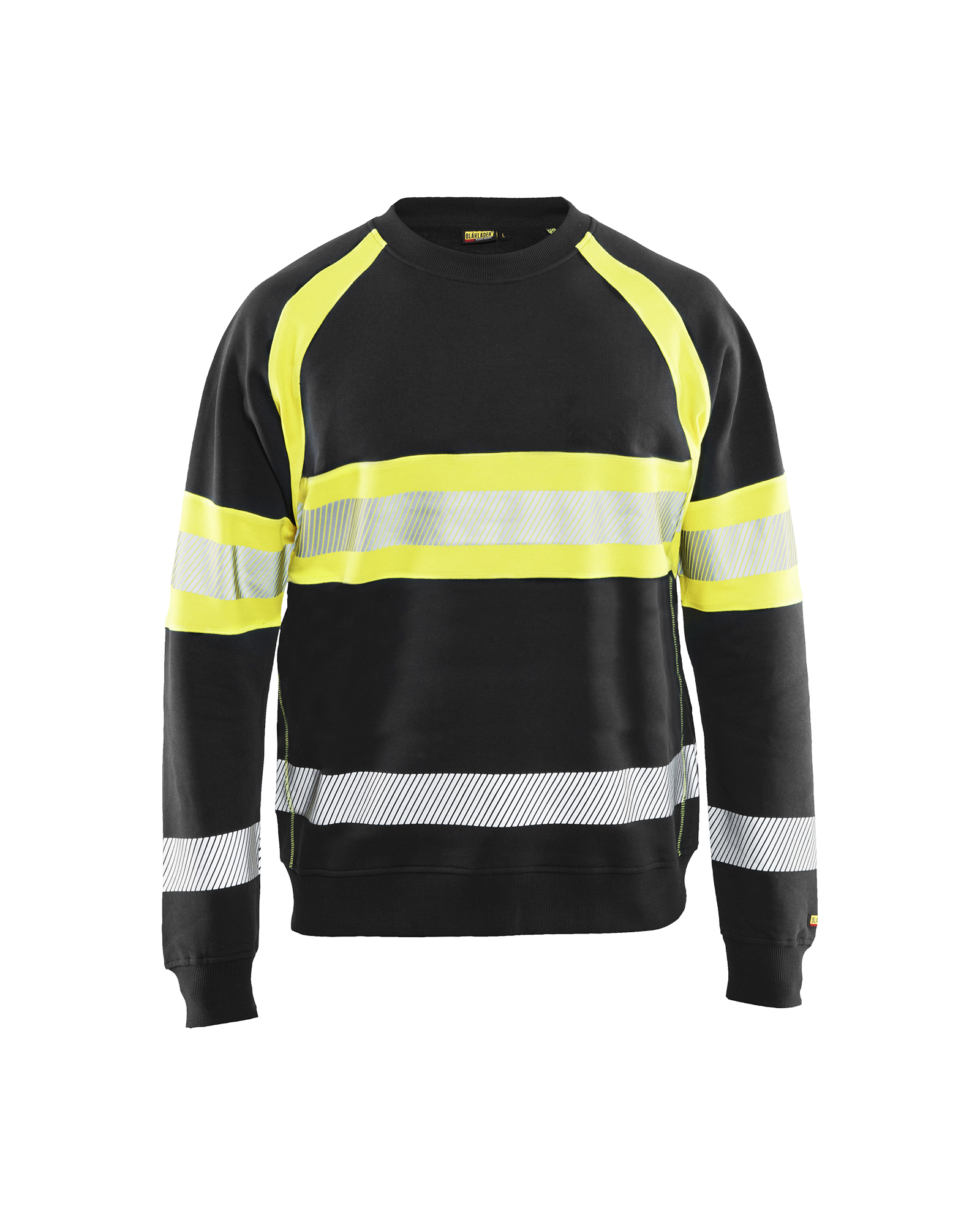 Blåkläder High Vis Sweatshirt - Sort/High Vis Gul [9933] / XS