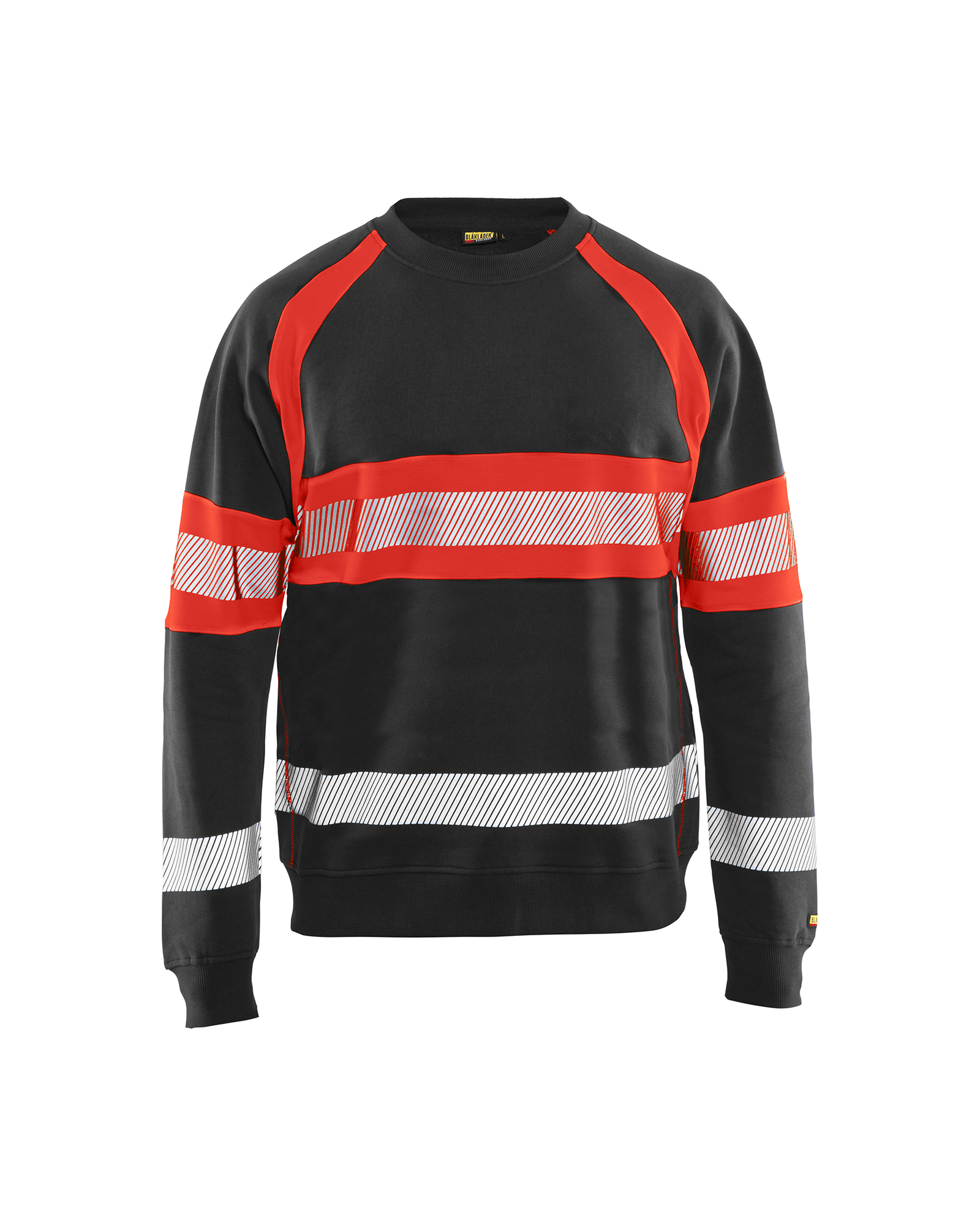 Blåkläder High Vis Sweatshirt - Sort/High Vis Rød [9955] / XS
