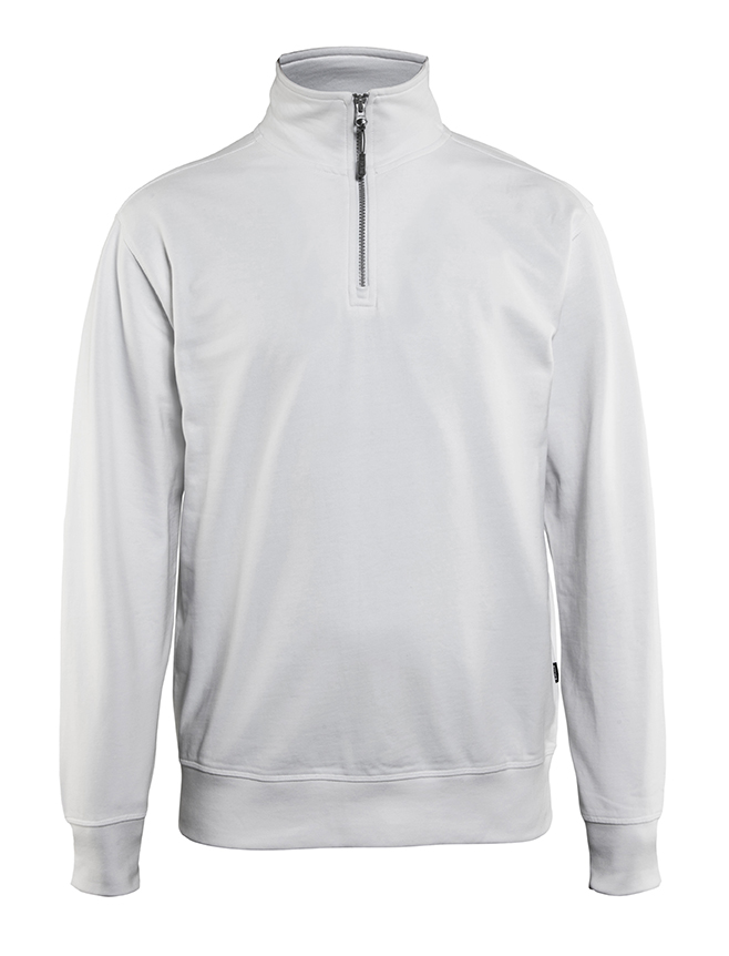 Blåkläder Sweatshirt half zip - Hvid [1000] / XS