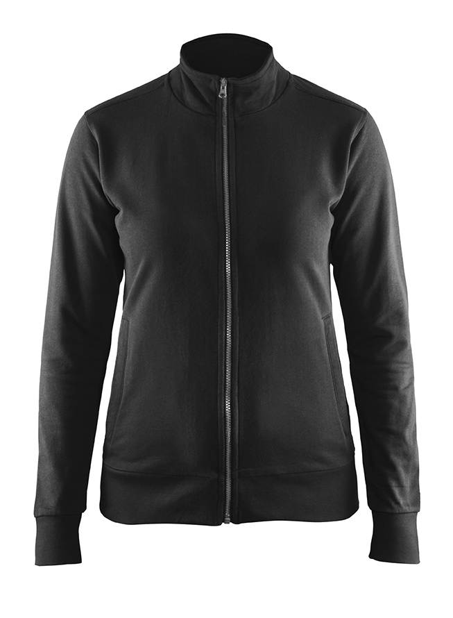 Blåkläder Dame Sweatshirt full zip - Sort [9900] / XXS