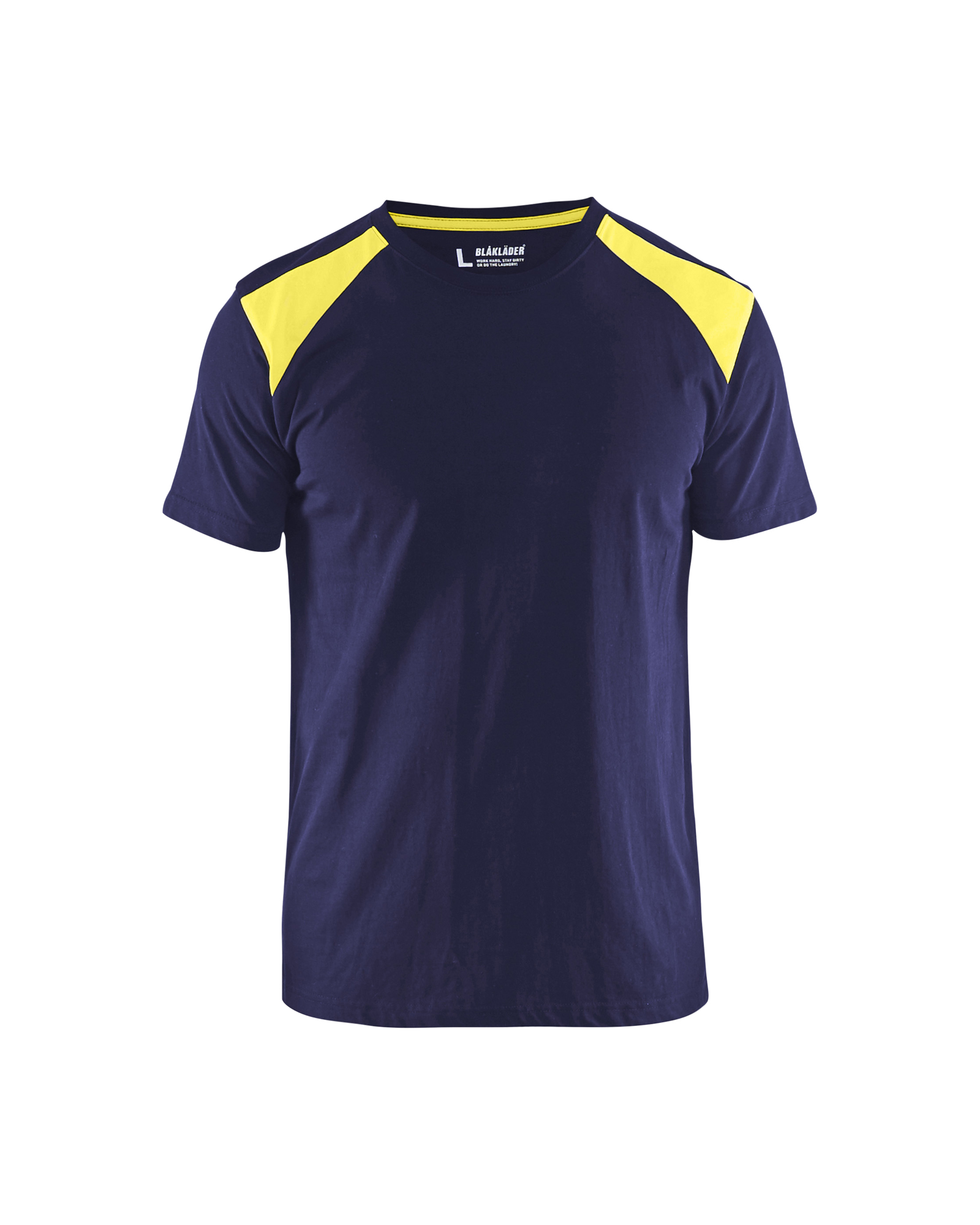 Blåkläder T-shirt - Marineblå/High Vis Gul [8833] / XS