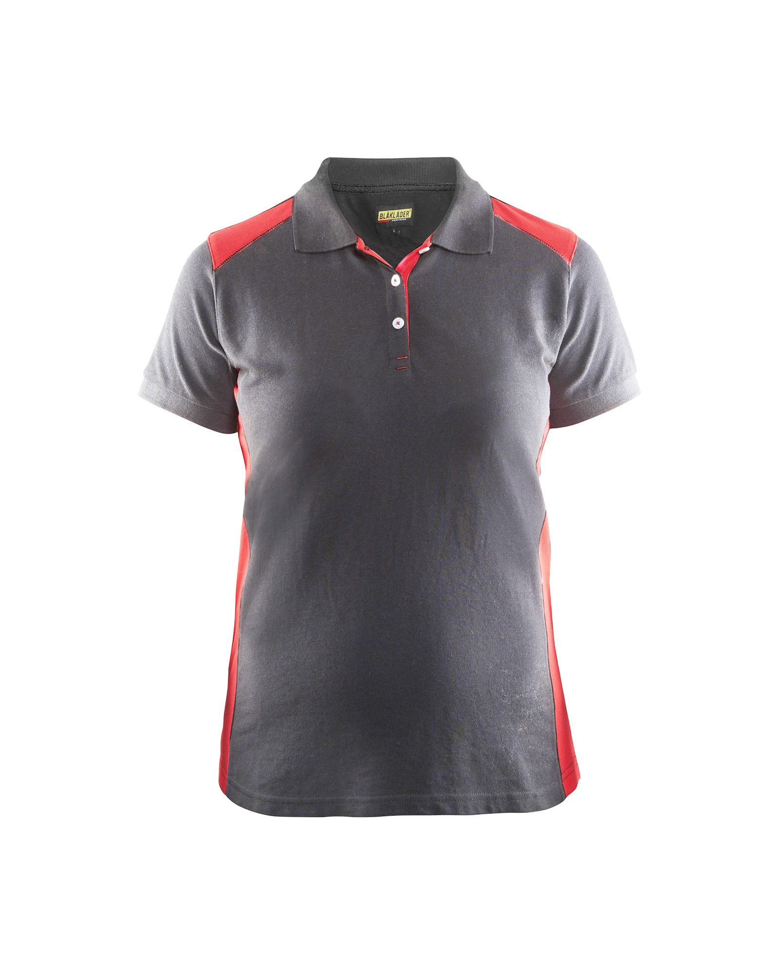 Blåkläder Dame Poloshirt - Grå/Rød [9456] / XS